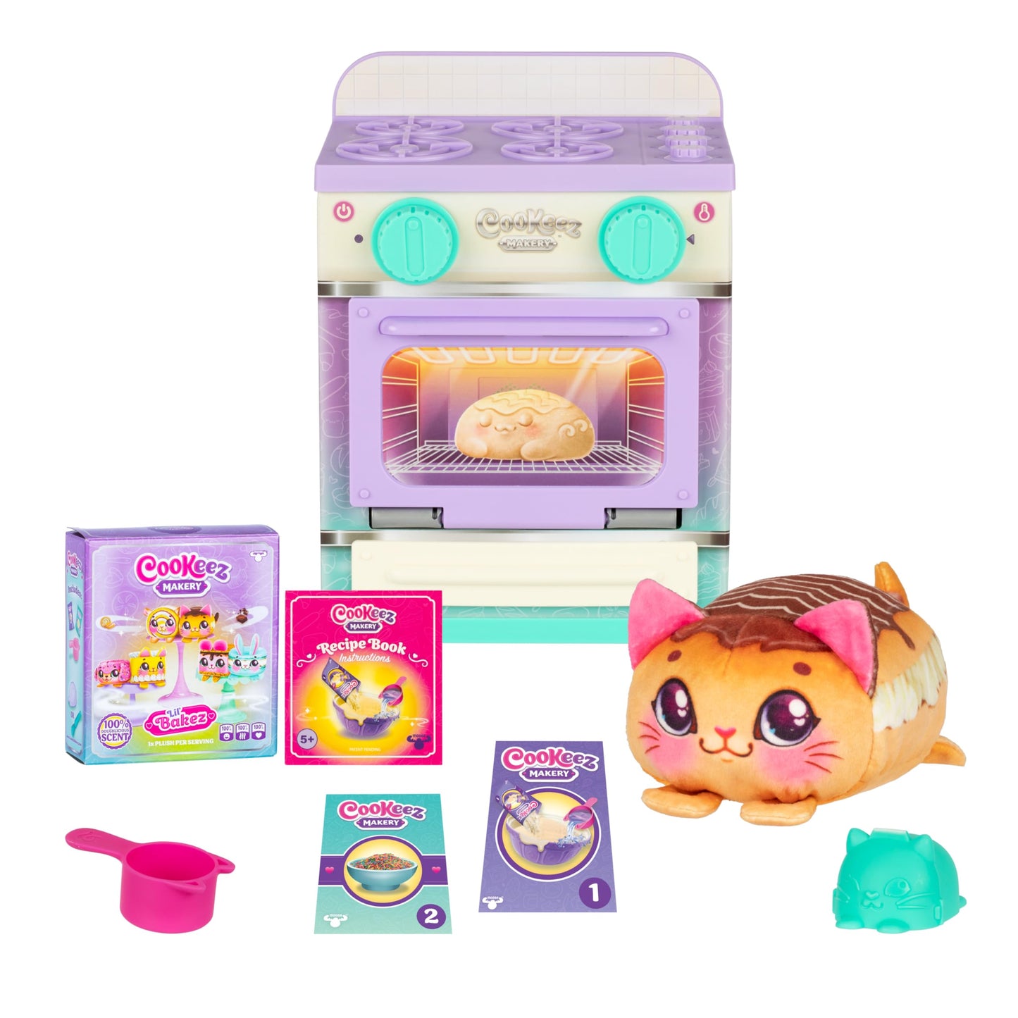 Cookeez Makery Lil' Bakez Oven – Mix, Bake & Reveal a Surprise Scented Plush Pet Toy (Non-Electronic, Styles May Vary)