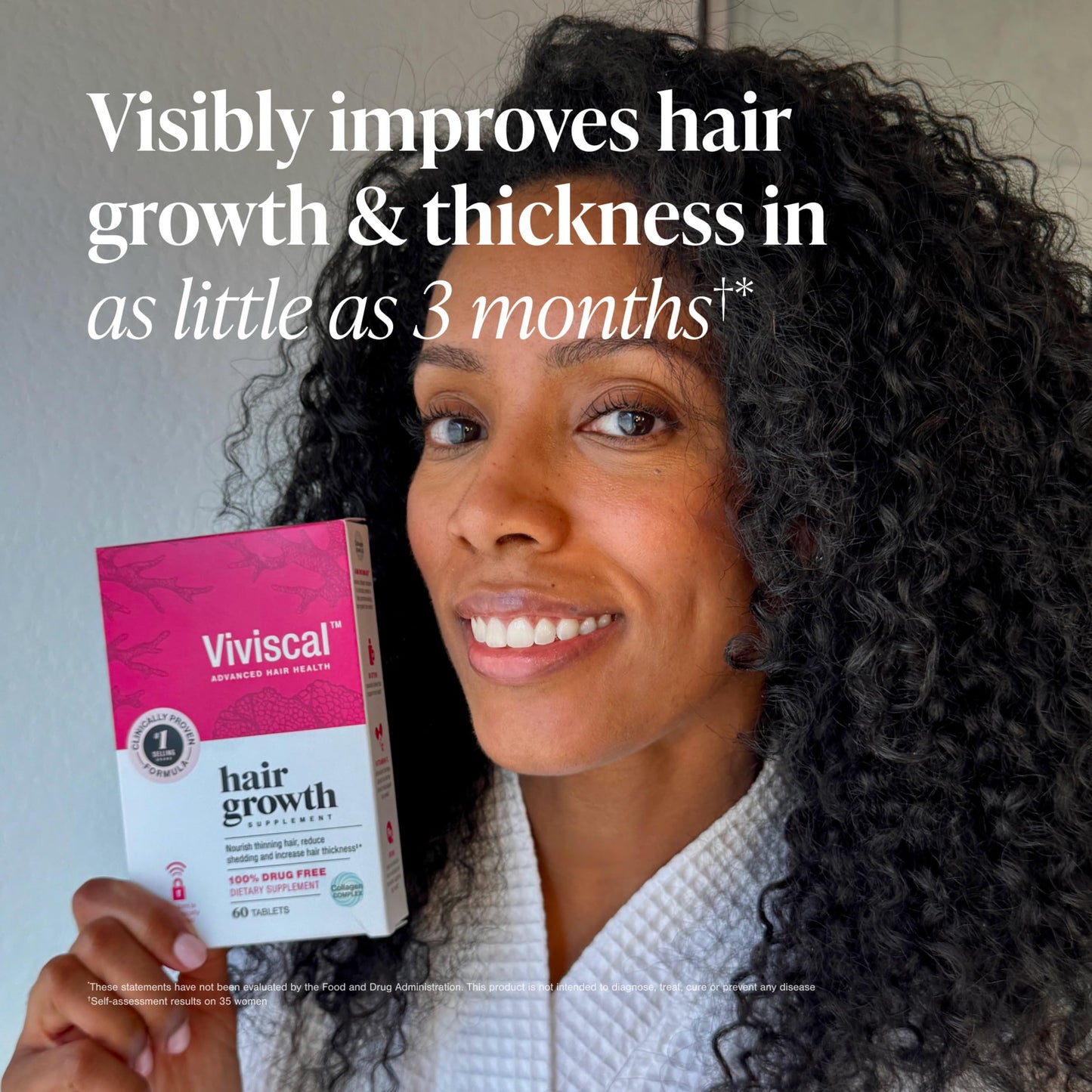 Viviscal Hair Growth Supplements for Women – Promotes Thicker, Fuller Hair, Reduces Thinning & Hair Loss, with Collagen Complex, 60 Tablets (1-Month Supply)