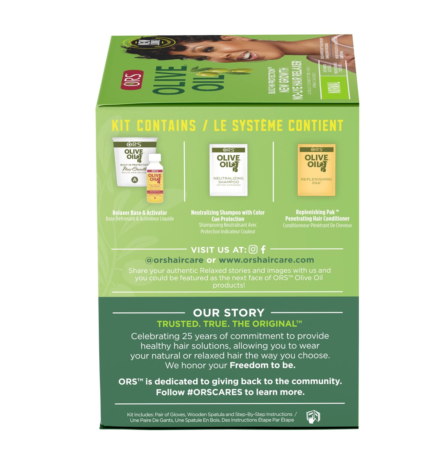 ORS Olive Oil Built In Protection New Growth No-Lye Hair Relaxer Normal Strength (Pack of 4)