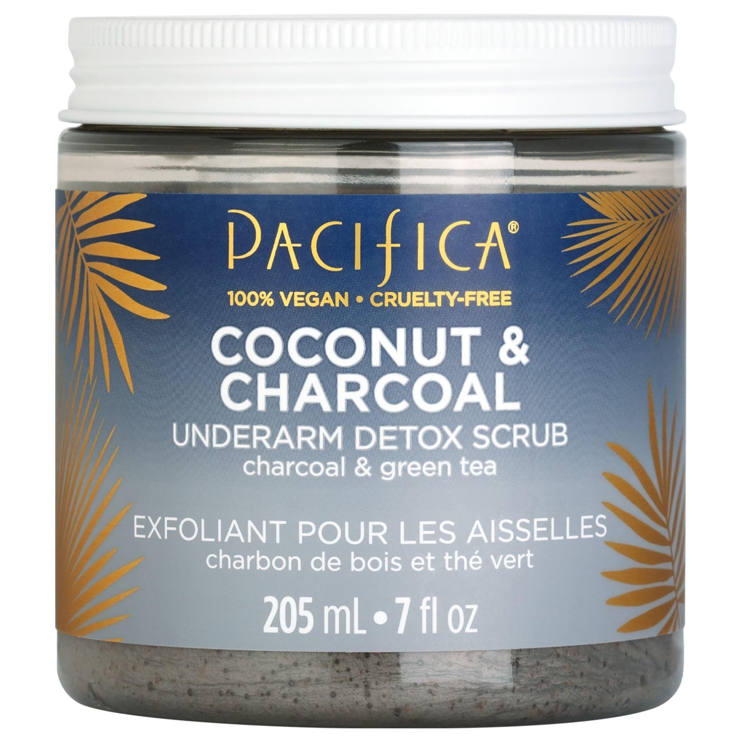 Pacifica Armpit Detox Scrub – Coconut & Charcoal Exfoliating Underarm Body Care, Aluminum-Free, Vegan & Sensitive Skin Safe, 7 fl oz