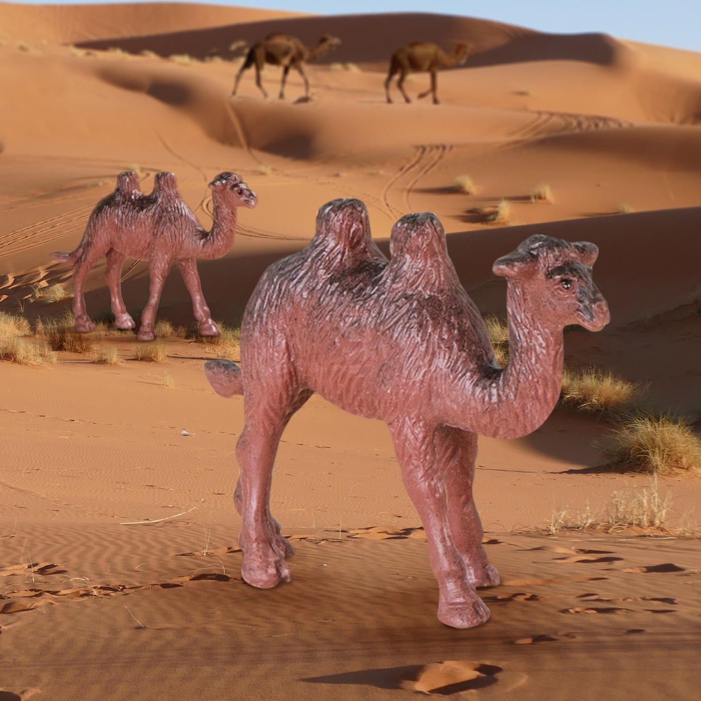 Terra by Battat 60-Piece Wild Animal Figurine Set – Realistic Lion, Tiger, Bear, Hippo & More – Educational Safari Toys for Kids 3+