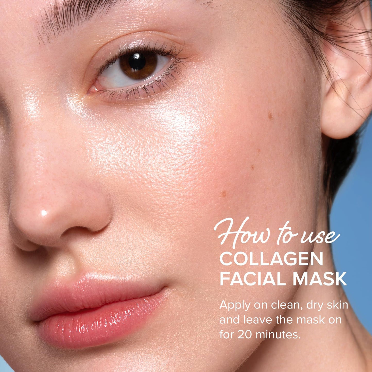 MAREE Collagen Hydrating Sheet Face Mask with Hyaluronic Acid, Centella & Algae Extract – 6 Pack Skincare for Women