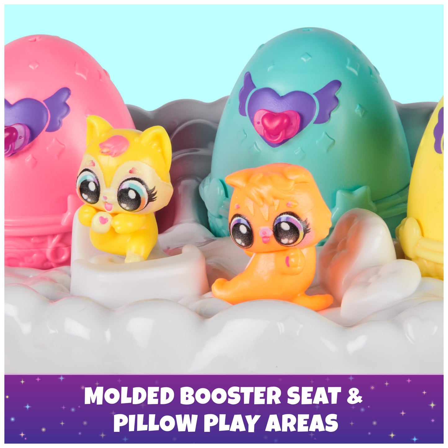 Hatchimals Alive, Neon Rainbow Spring Basket Toy (Styles May Vary), 3 Self-Hatching Easter Eggs, Fun Gift & Kids Toys for Girls & Boys Ages 3 and up