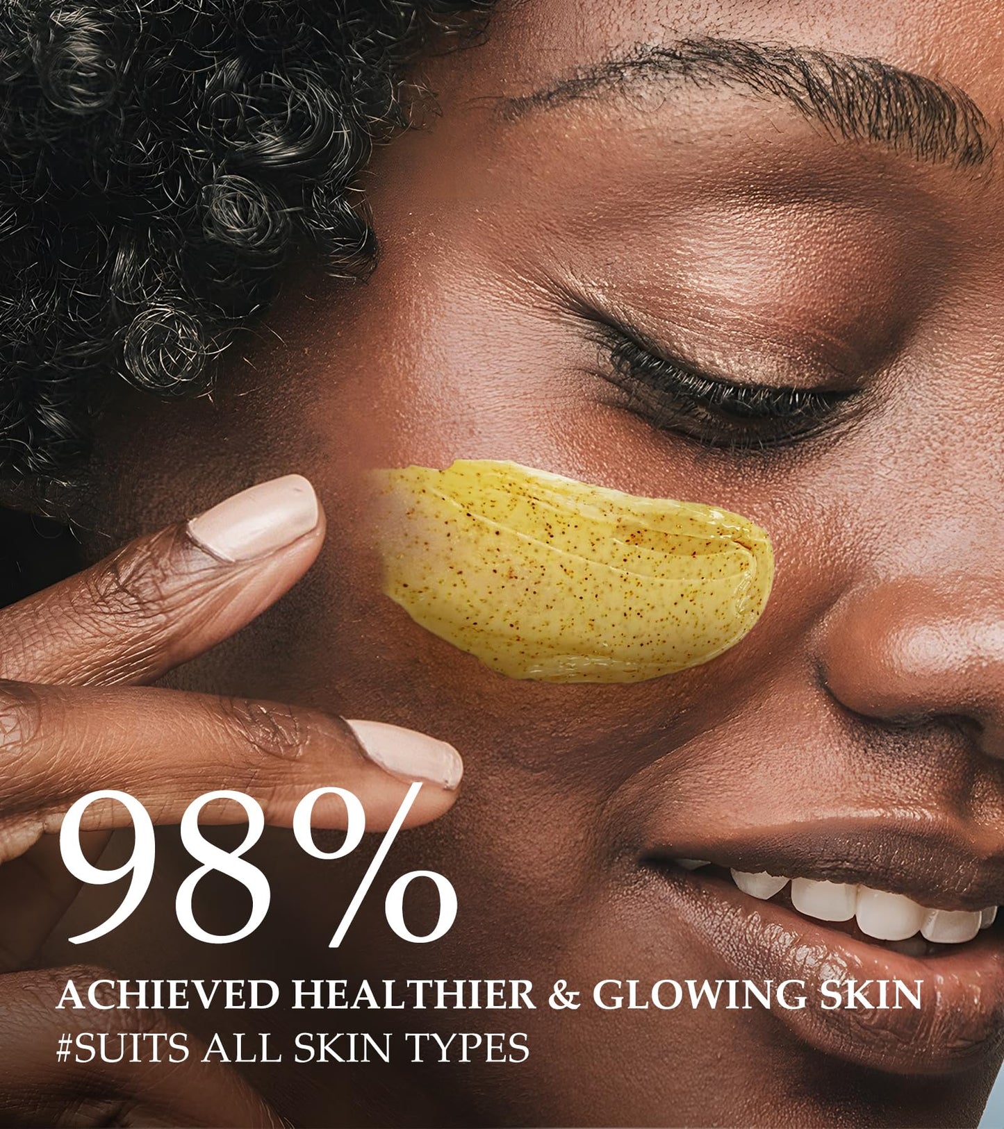 Vitamin C & Turmeric Face Scrub β Exfoliating Scrub for Face & Body, Anti-Aging, Clears Blackheads & Dark Spots, All Skin Types, 4.23 oz