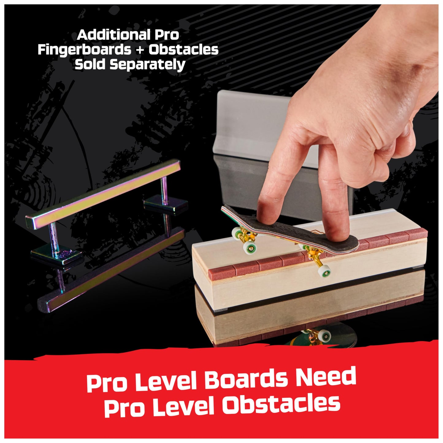 TECH DECK, April Pro Series Finger Board with Storage Display, Built for Pros; Authentic Mini Skateboards, Kids Toys for Ages 6 and up