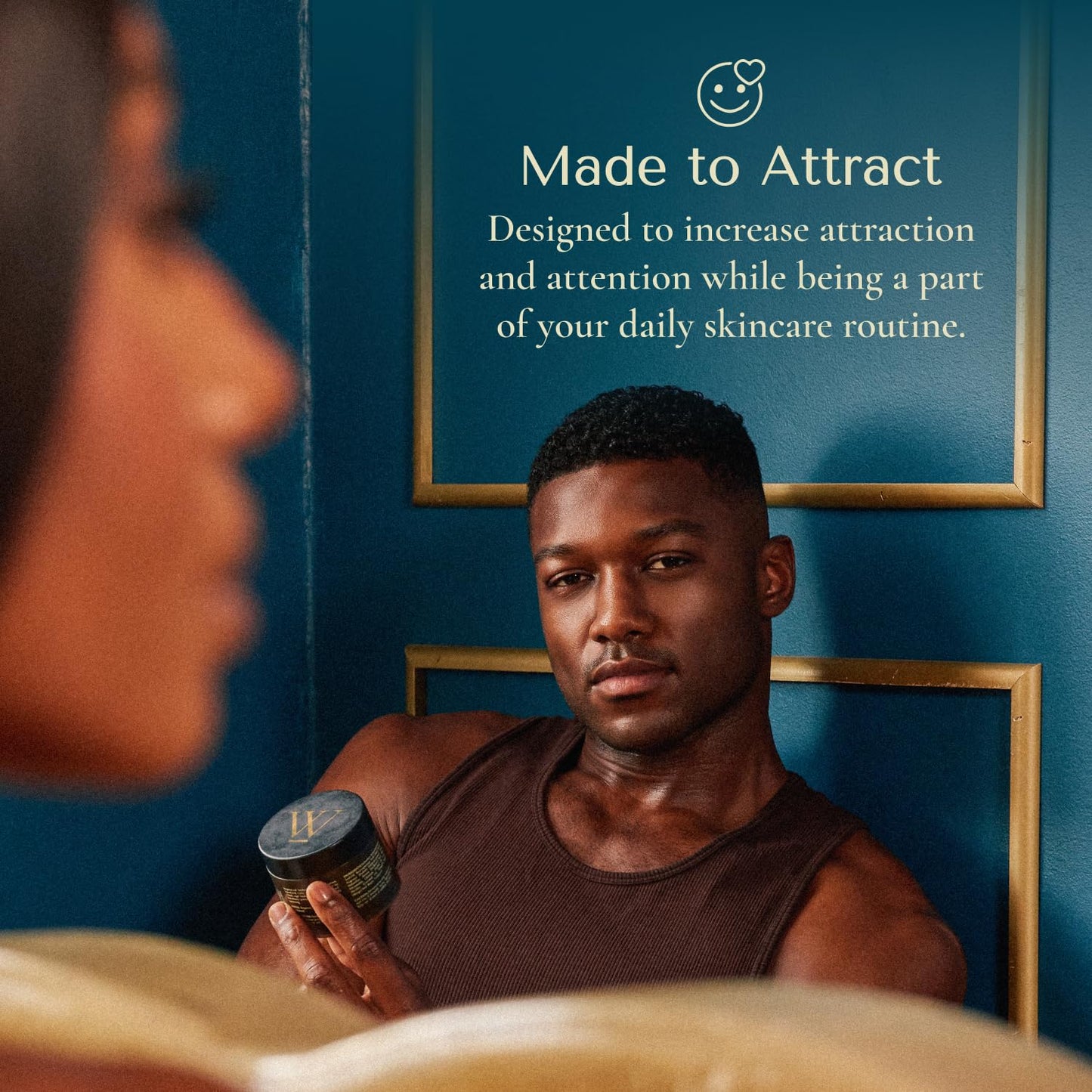 Crowned Skin King Cologne Body Butter – Warm Sandalwood & Leather Scent, Organic Shea & Mango Butters, Moisturizing, 4.4oz