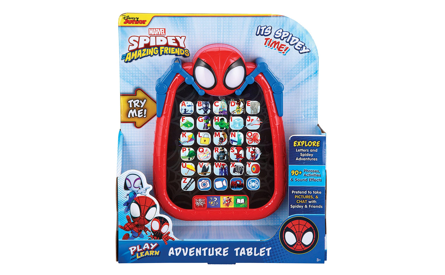 ekids Spidey and His Amazing Friends Kids Tablet for Preschool, Tablet with Educational Games and ABC Learning for Toddlers Aged 3 and Up