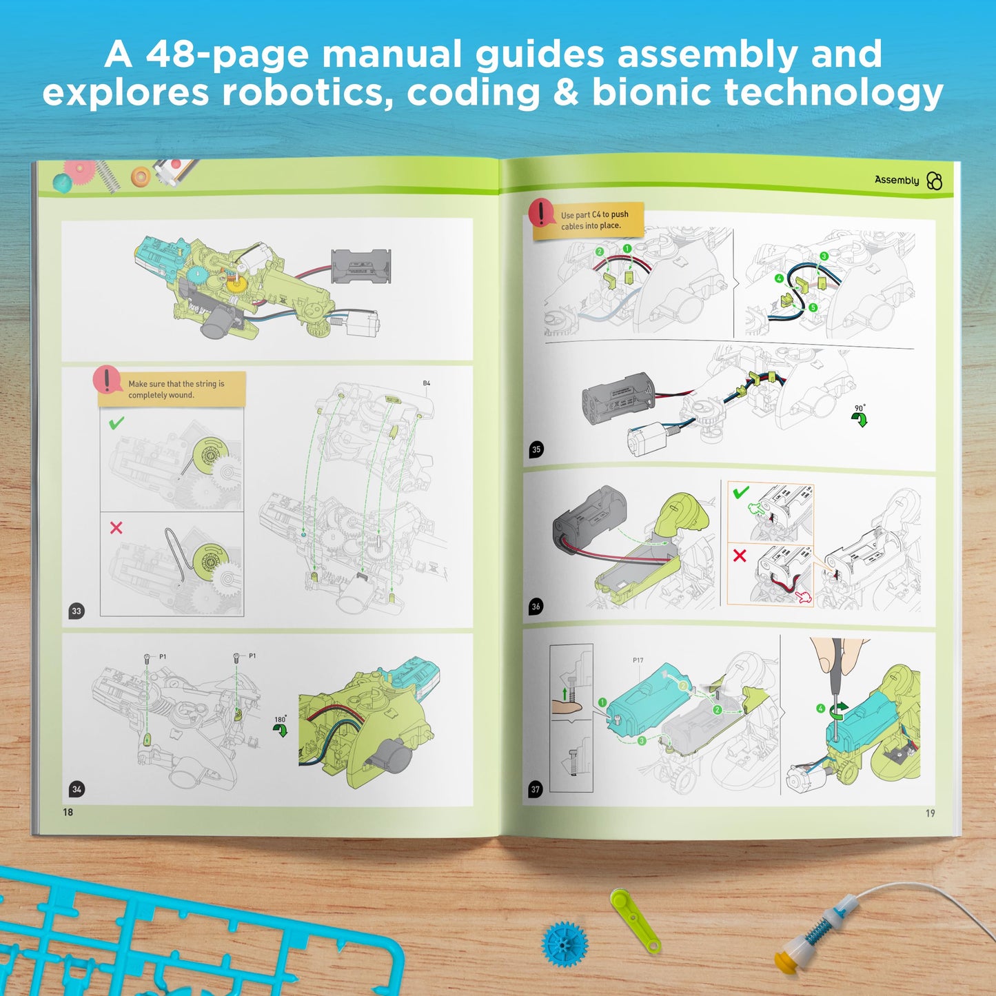 Thames & Kosmos My Robotic Pet: Coding Chameleon STEM Kit | Color-Sensing Robot for Kids 8+ | Screen-Free Fun, 3 Play Modes