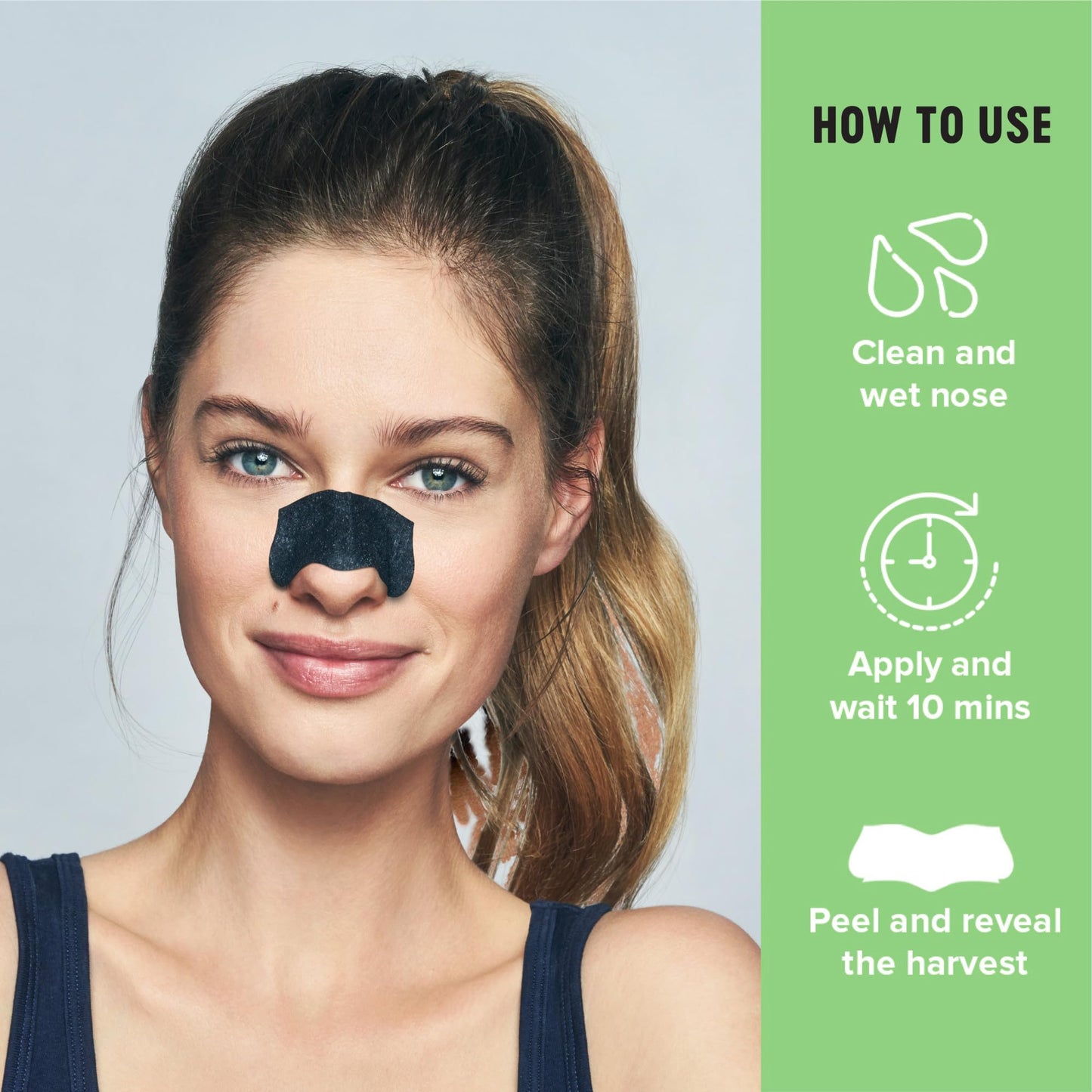 Biore Charcoal Deep Cleansing Nose Strips for Blackhead Removal, Oily Skin, C-Bond Technology, Instant Pore Unclogging, 18 Count
