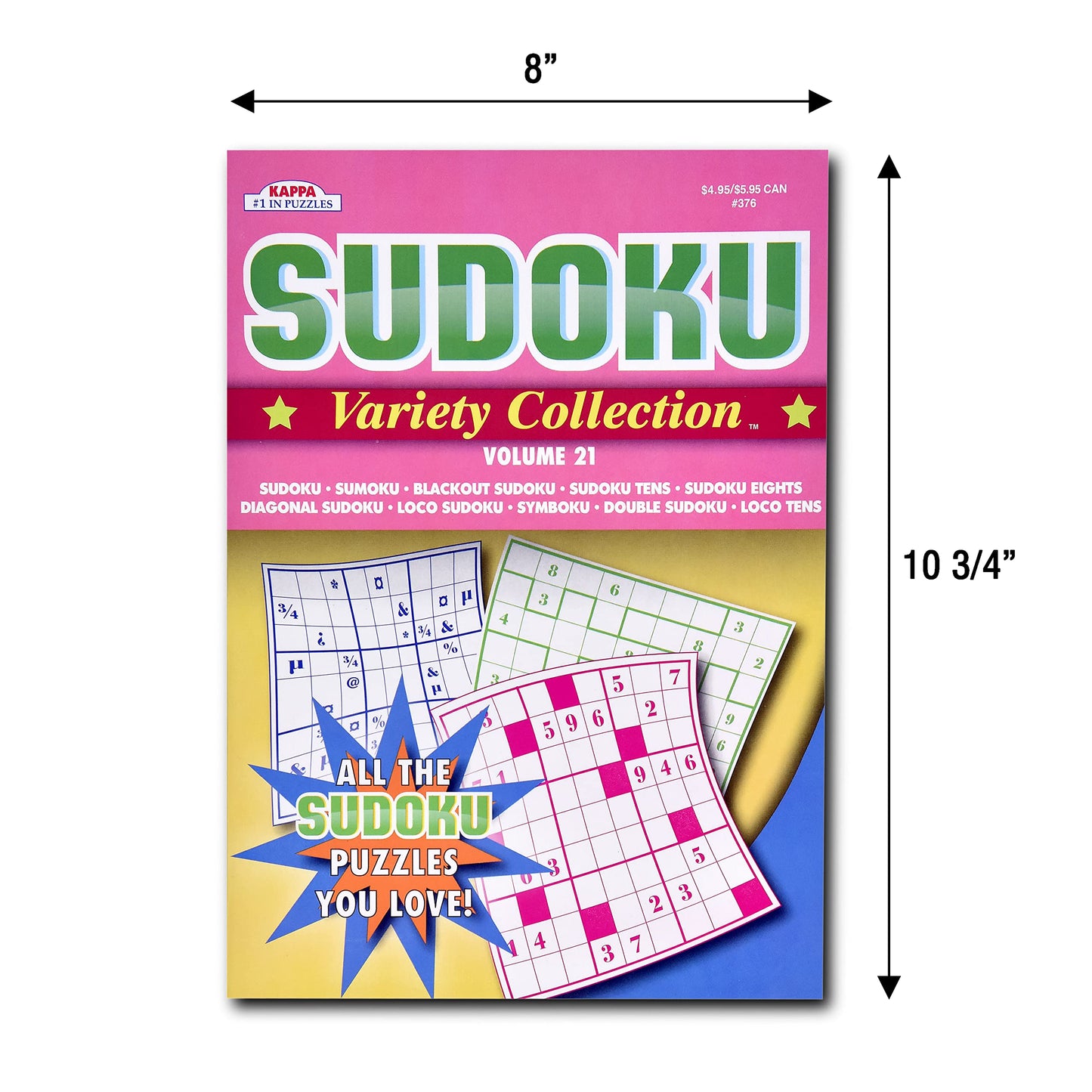 12-Pack Sudoku & WordSearch Puzzle Books for Adults – 950+ Puzzles, Brain-Stimulating Activity Book for Seniors, Large 8x10 Paperback