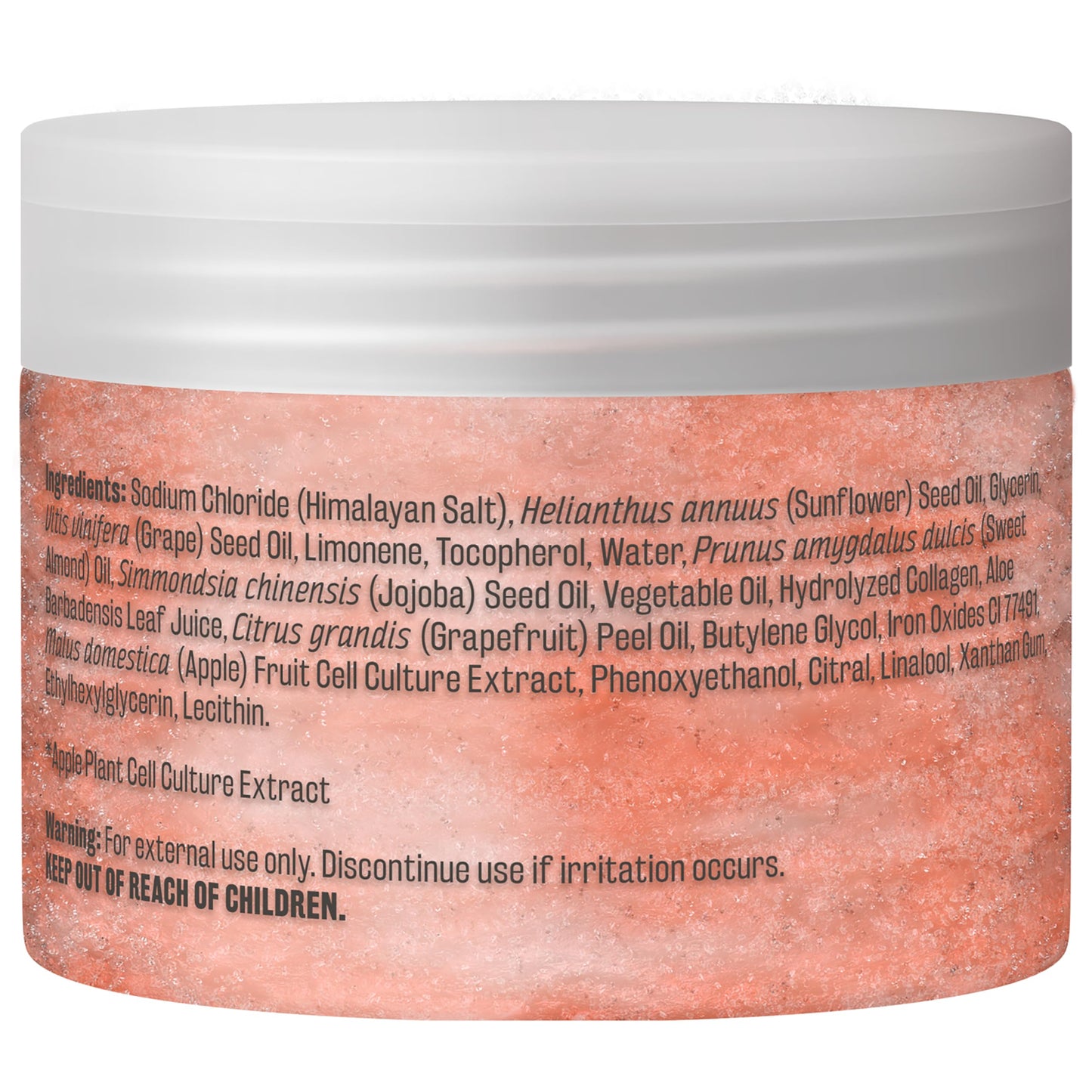 M3 Naturals Himalayan Salt Scrub with Collagen & Stem Cells – Face, Body & Foot Exfoliator for Cellulite, Toning & Smooth Skin, 16 fl oz