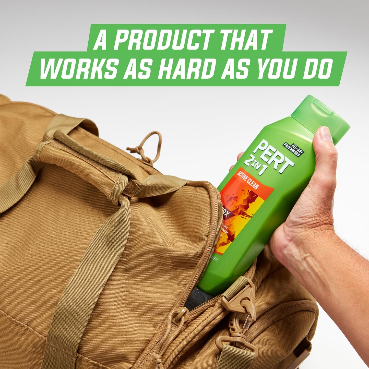 Pert 2 in 1 Active Clean Shampoo and Conditioner for Unisex - 13.5 oz Shampoo and Conditioner