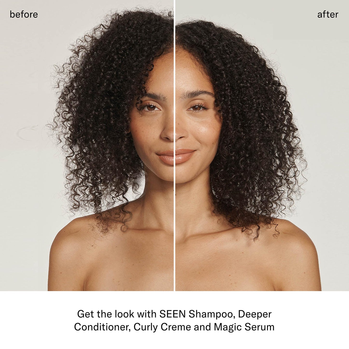 SEEN Curly Creme Fragrance Free – Curl Defining, Anti-Frizz Styling Cream with Heat Protection, Sulfate & Silicone Free, Safe for Sensitive Skin