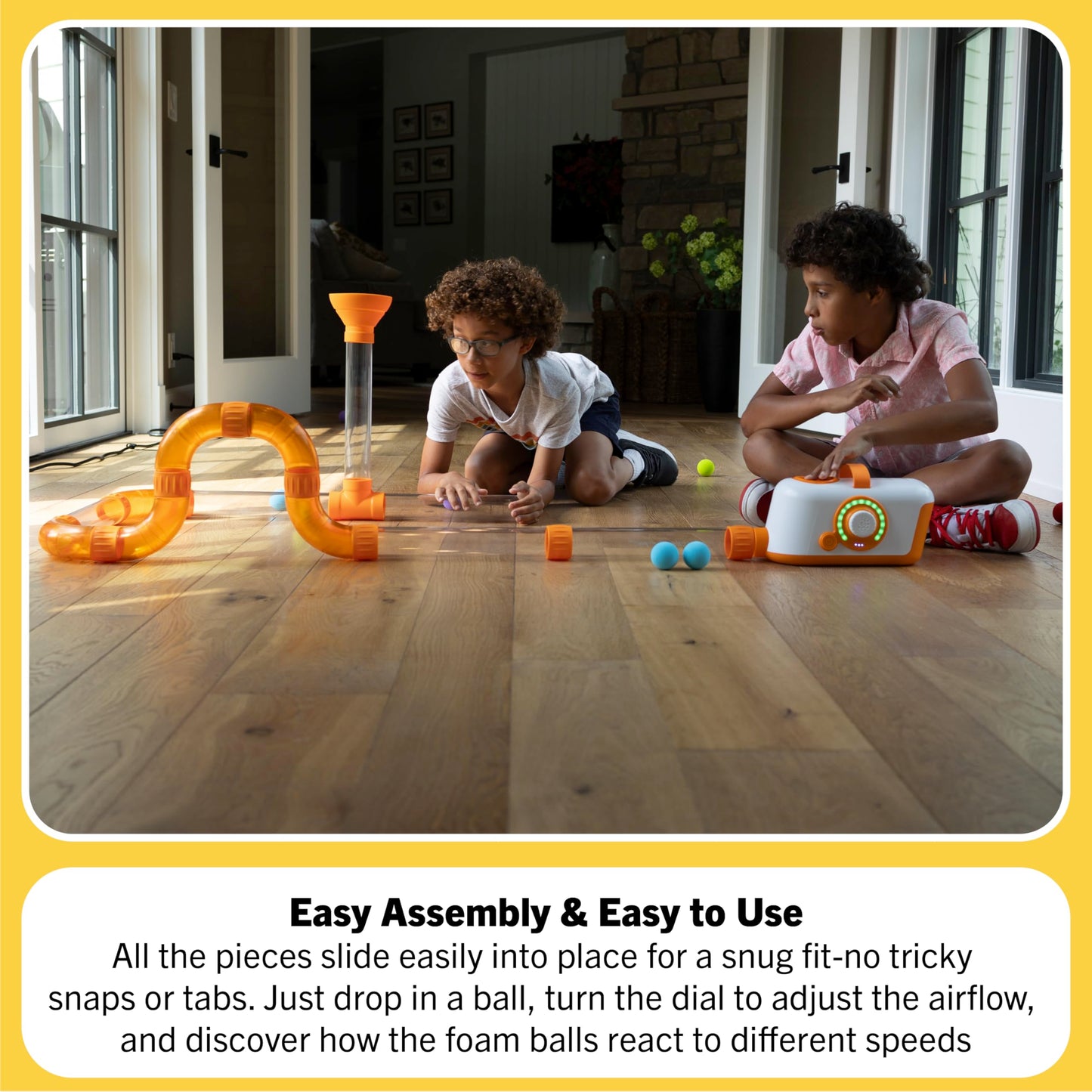 Fat Brain Toys The Original Air Toobz, Air-Powered STEM Building Toys for Kids & Teens, Kids Building Toys, STEM Toys for 3+ Year Old