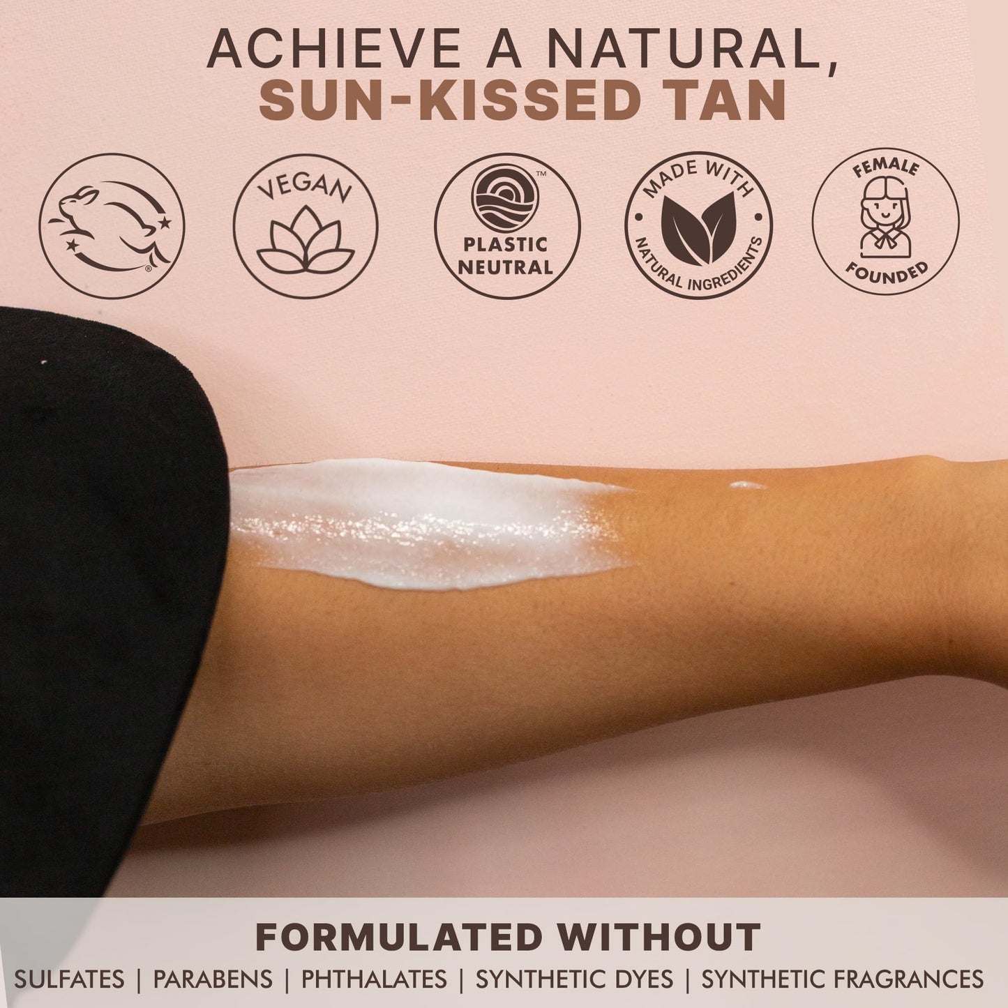 Beauty by Earth Self Tanner Lotion - Natural & Organic Ingredients, Aloe Vera & Coconut Moisturizer for Medium to Dark Skin, Streak-Free Glow, Made in USA