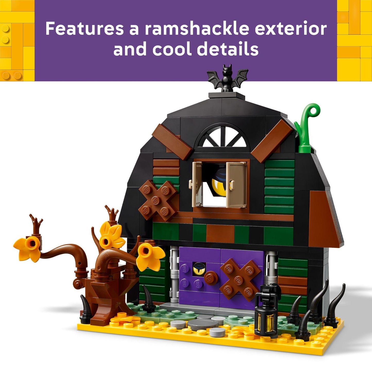 LEGO Halloween Barn 40721 Building Set with Skeleton Minifigure – Pretend Play & Room Decor for Kids 9+, Halloween Gift Idea