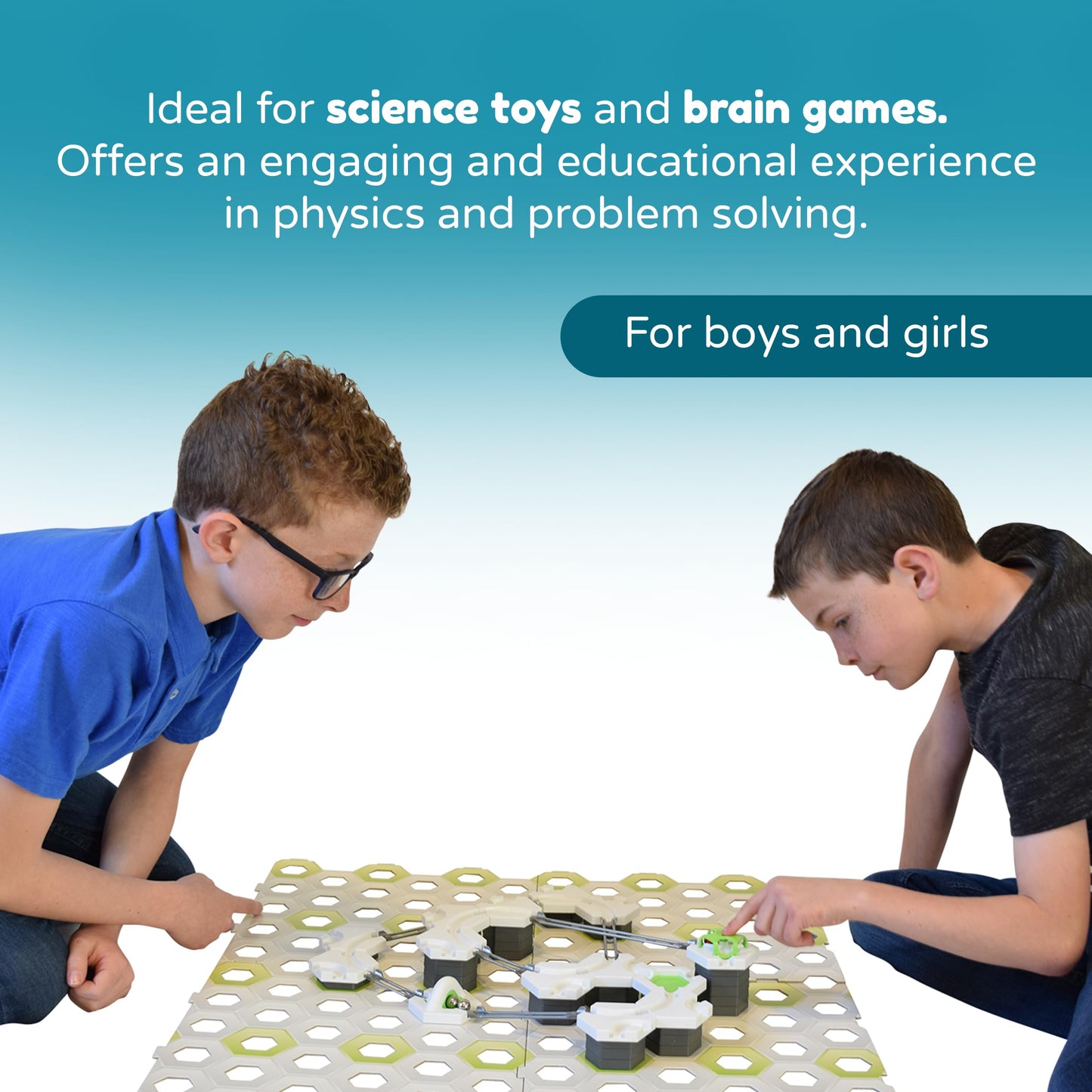 Four Brothers 1/2" Replacement Chromium Steel Balls for GraviTrax and Gravity Maze STEM Marble Run and Games (10 Pack)