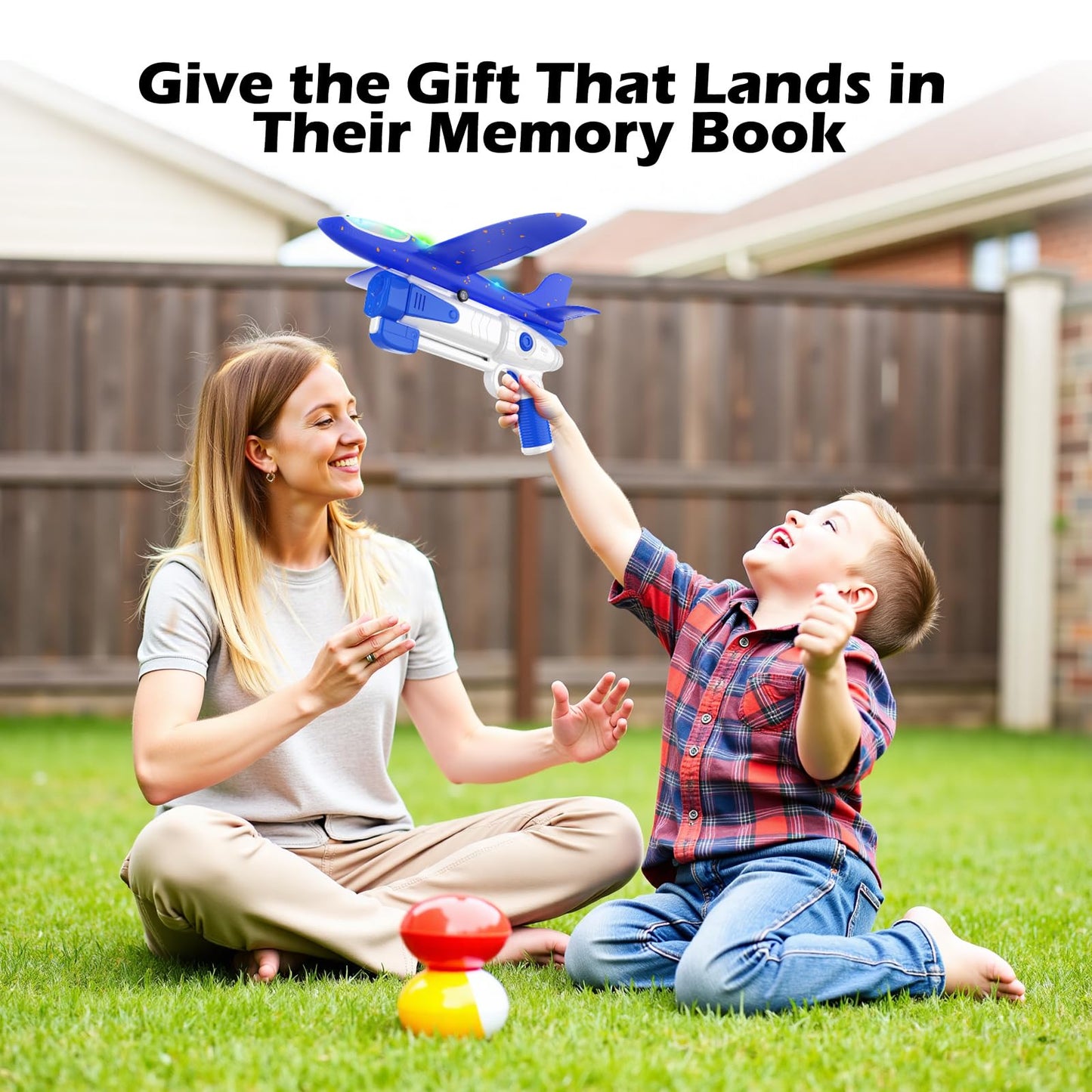 Wesfuner 3 Pack Foam Airplane Launcher Toys, Ultra Long Gliding Distance, Kids Flying Toy, Boys Girls Birthday Gifts, Outdoor Sport Party Favor