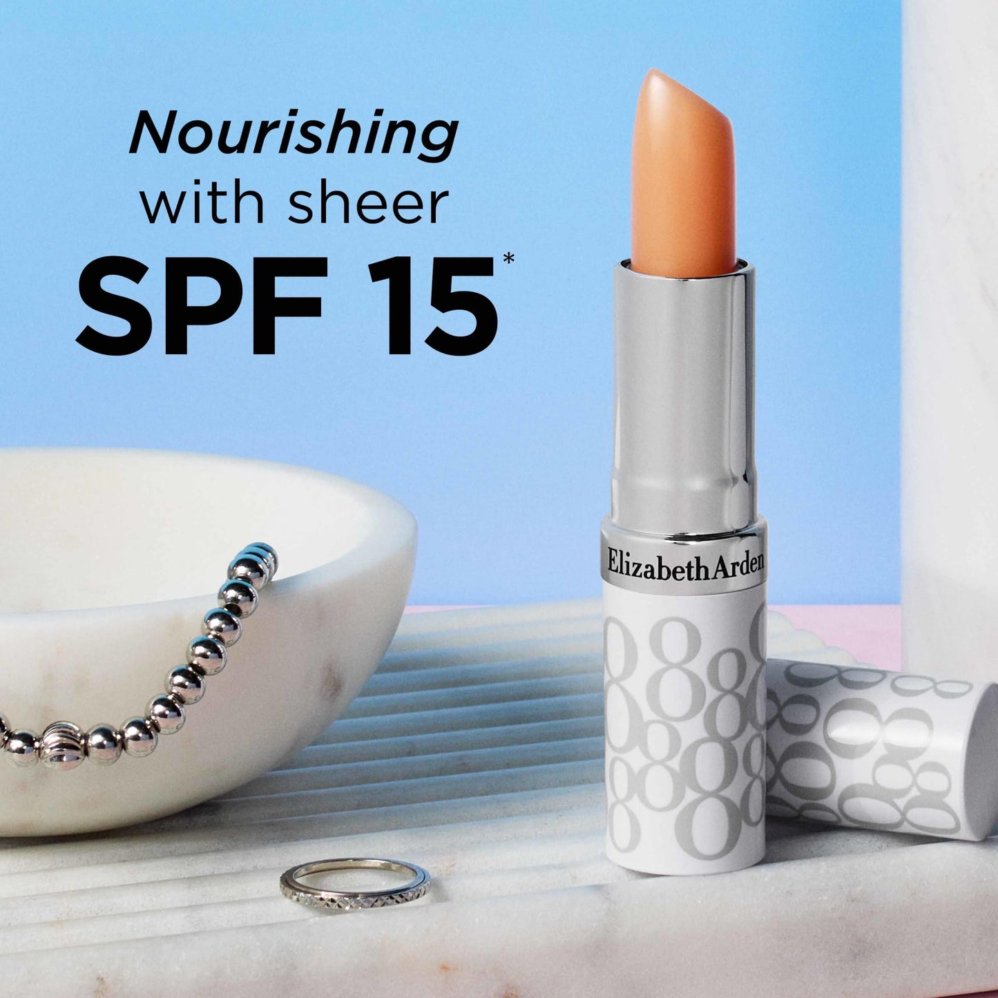 Elizabeth Arden Eight Hour Cream Lip Protectant Stick SPF 15 – Moisturizing Balm for Dry Lips with Shea Butter, Coconut Oil & Vitamin E, 0.13 oz