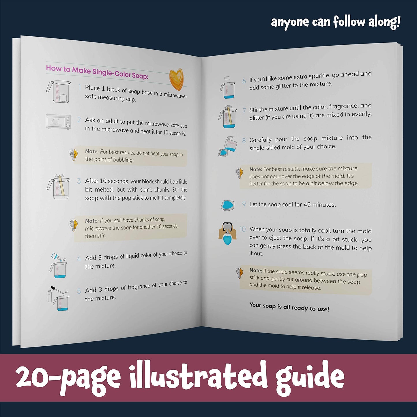 Dan&Darci Soap & Bath Bomb Making Kit for Kids – 3-in-1 DIY Spa Science & Craft Kit, Christmas Gift for Girls & Boys Ages 6-12