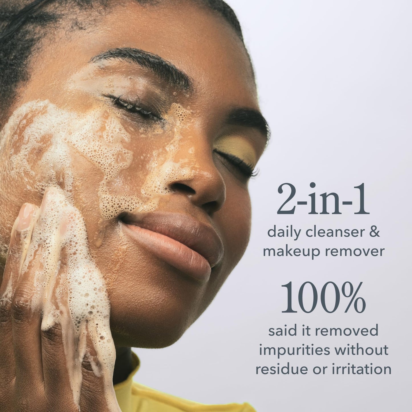 Beekman 1802 Micellar Milk Froth Gel to Foam Cleanser – 2-in-1 Makeup Remover & Cleanser with Goat Milk & Sea Moss, Fragrance-Free, 5 fl. oz