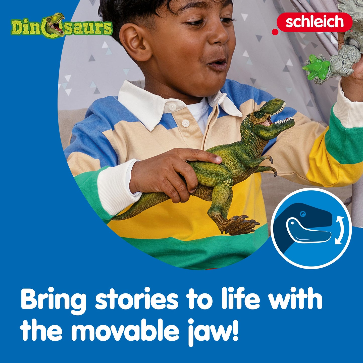 Schleich T-Rex Dinosaur Toy, 11" Tyrannosaurus Rex Action Figure with Movable Jaw – Realistic Dino Figurine for Kids 5+