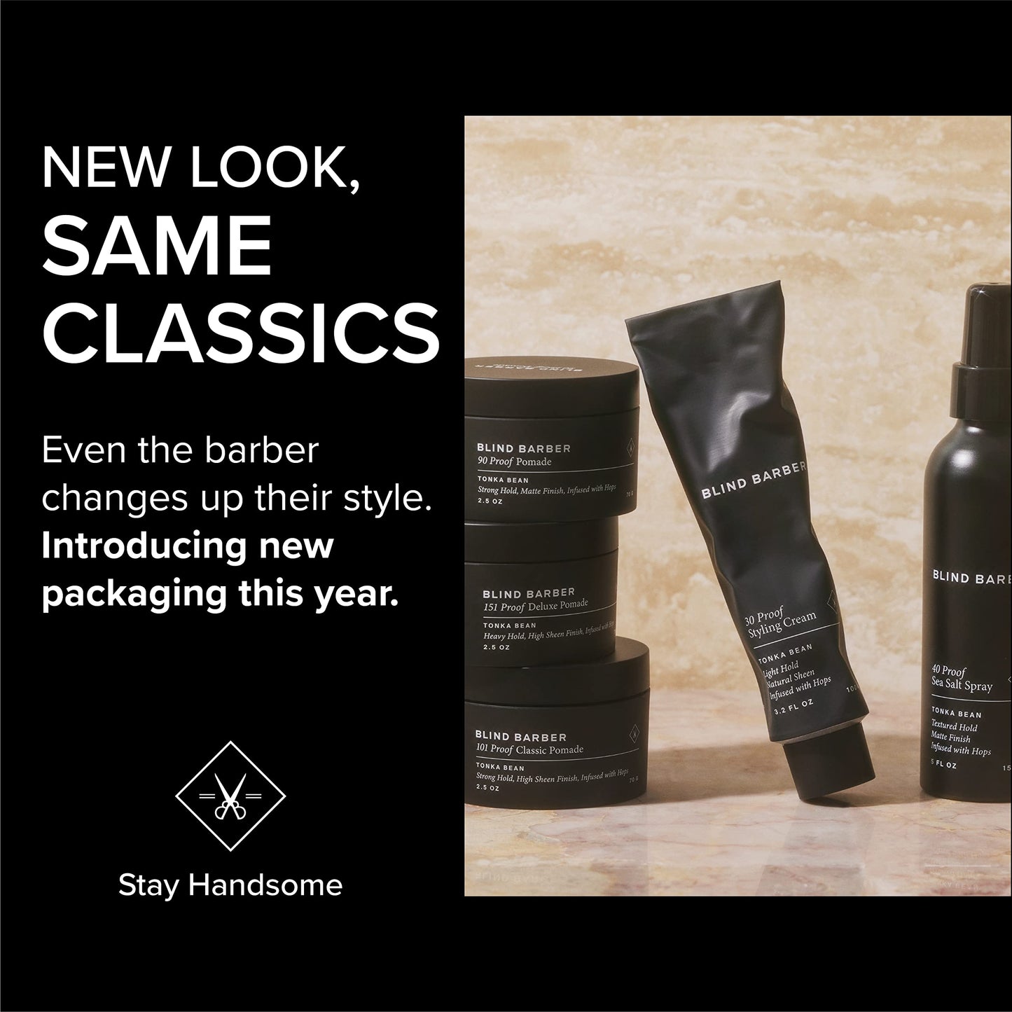 Blind Barber Bryce Harper Matte Hair Clay for Men – Medium/Strong Hold Pomade with Kaolin, Shea Butter & Marula Oil – Coconut Scent, 2.5 Oz