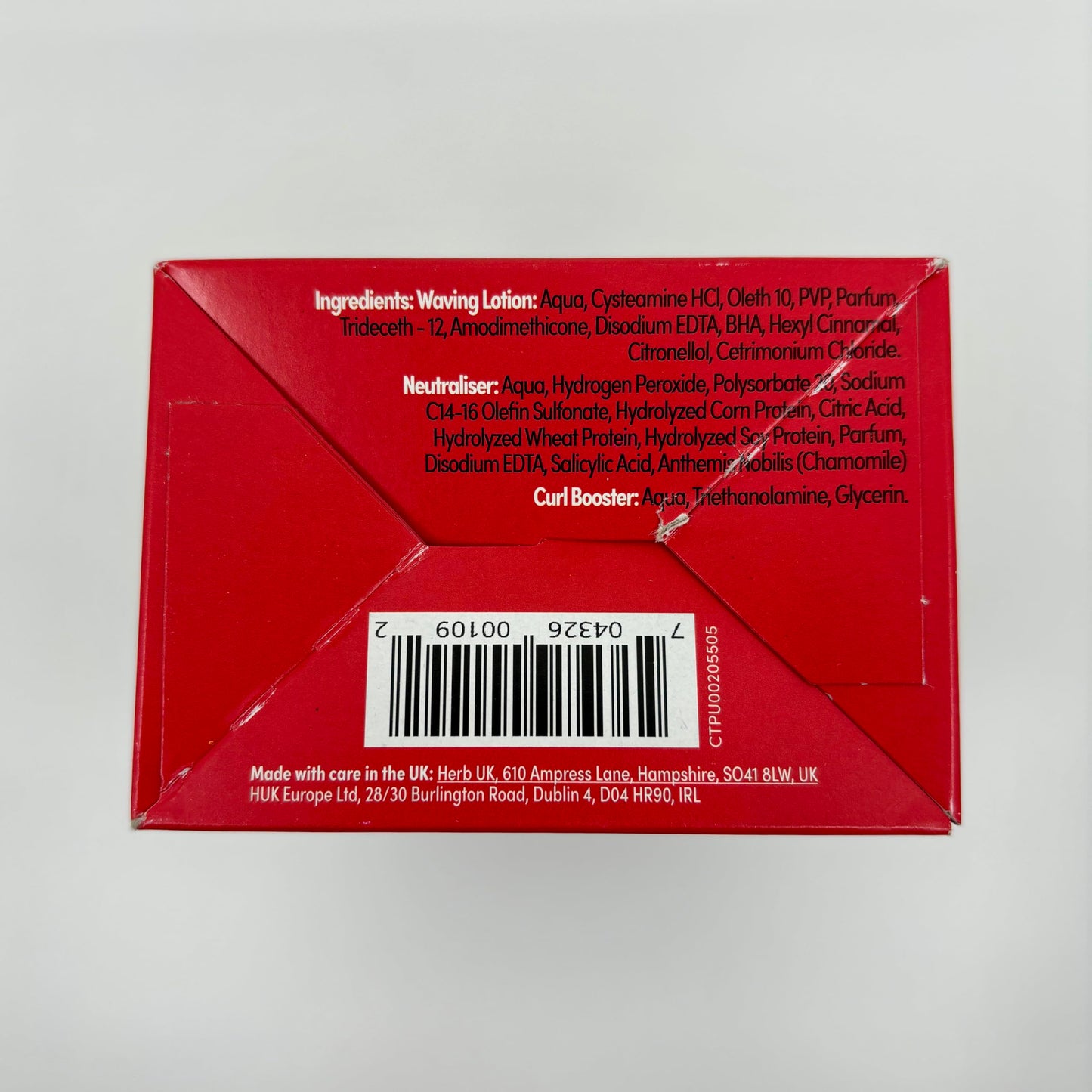 Pin-Up End Curl Home Perm for Short Hair, Defined and Long-Lasting Results 130ml