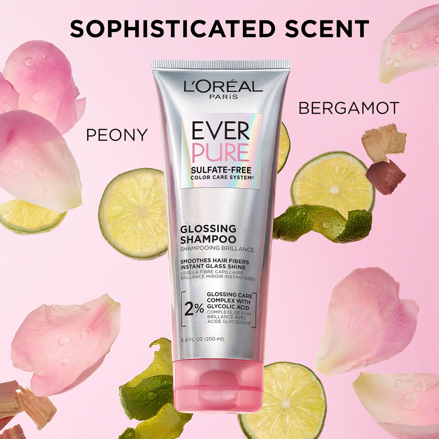 L'Oreal Paris EverPure Glossing Lamination Hair Mask with Glycolic Acid, Deep Treatment for Dull & Dry Hair, Lasting Shine & Smoothness, 5.1 Fl Oz