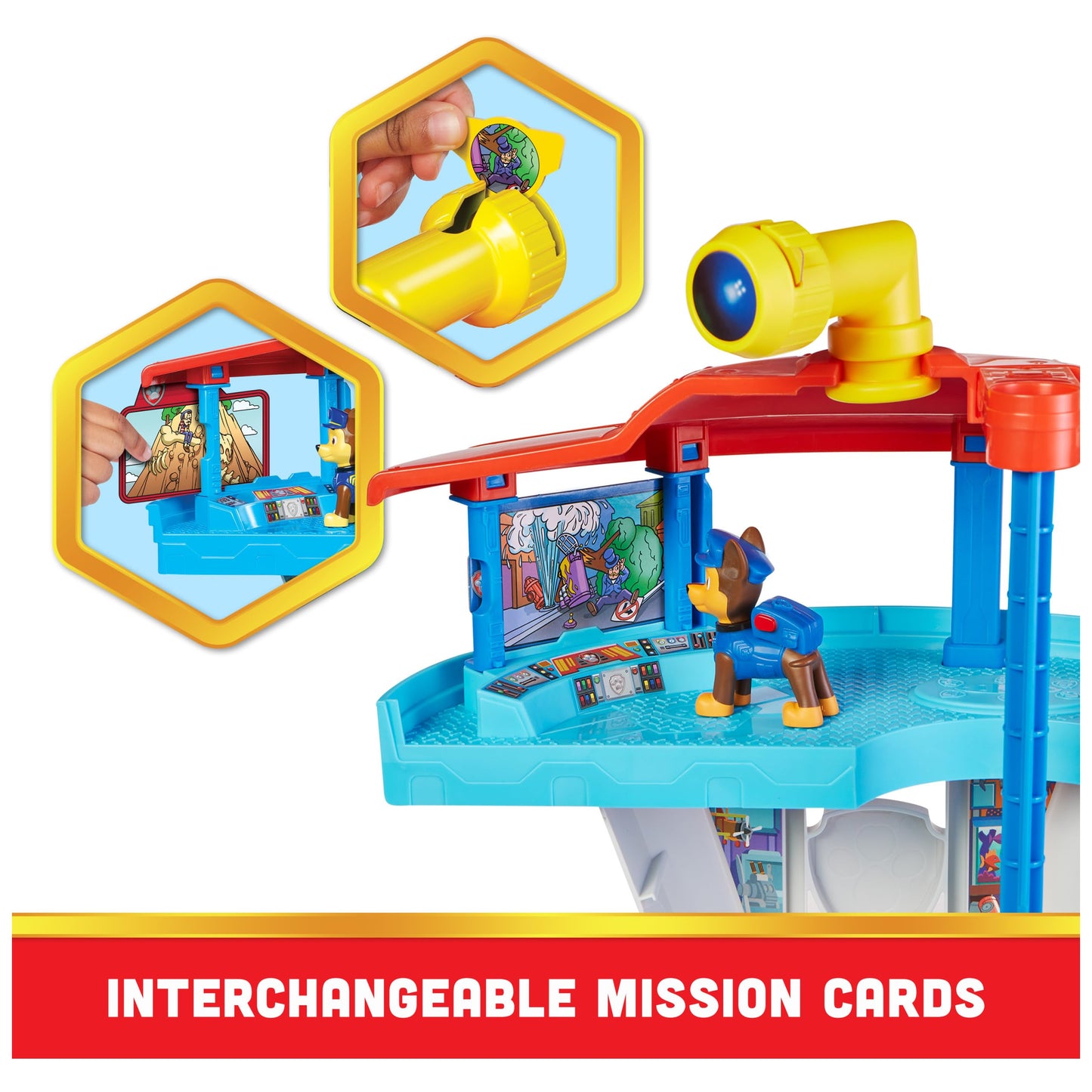 Paw Patrol Lookout Tower Playset with Toy Car Launcher, 2 Chase Action Figures, Chase’s Police Cruiser and Accessories, Kids Toys for Ages 3 and up