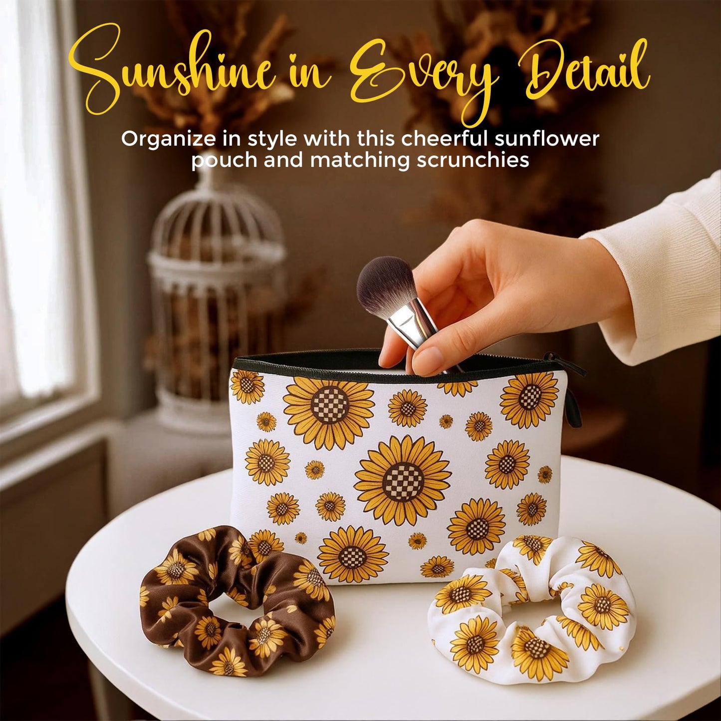 18Pcs Sunflower Gift Basket for Women – Unique Birthday, Friendship & Get Well Soon Care Package – Sunshine Box for Best Friend or Sister