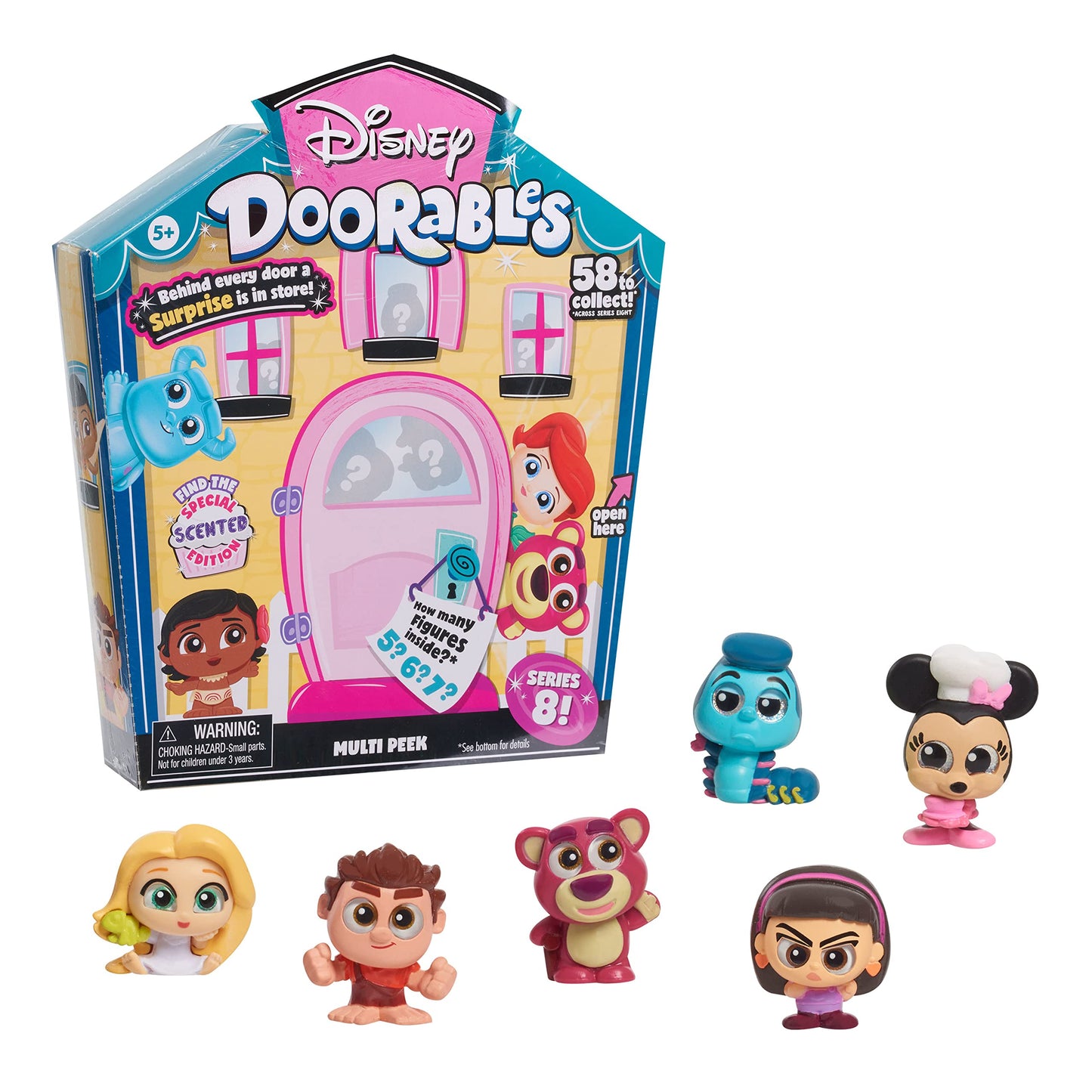 Disney Doorables Multi Peek Series 8 – Collectible Scented Figures, Easter Basket Stuffers, Kids Toys Ages 5+, Gifts by Just Play