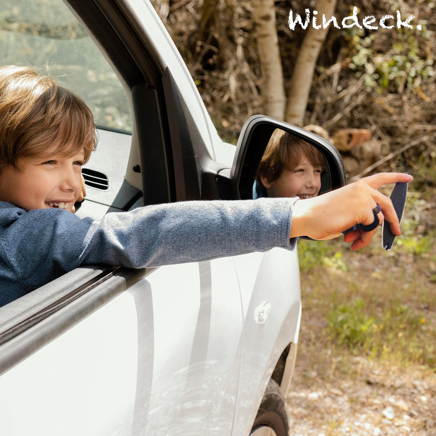 Windeck Stealth Black Finger Surfboard – Mini Handboard with Grip Tape & Leash for Air Tricks, Car Window Wind Riding, Kids & Skaters