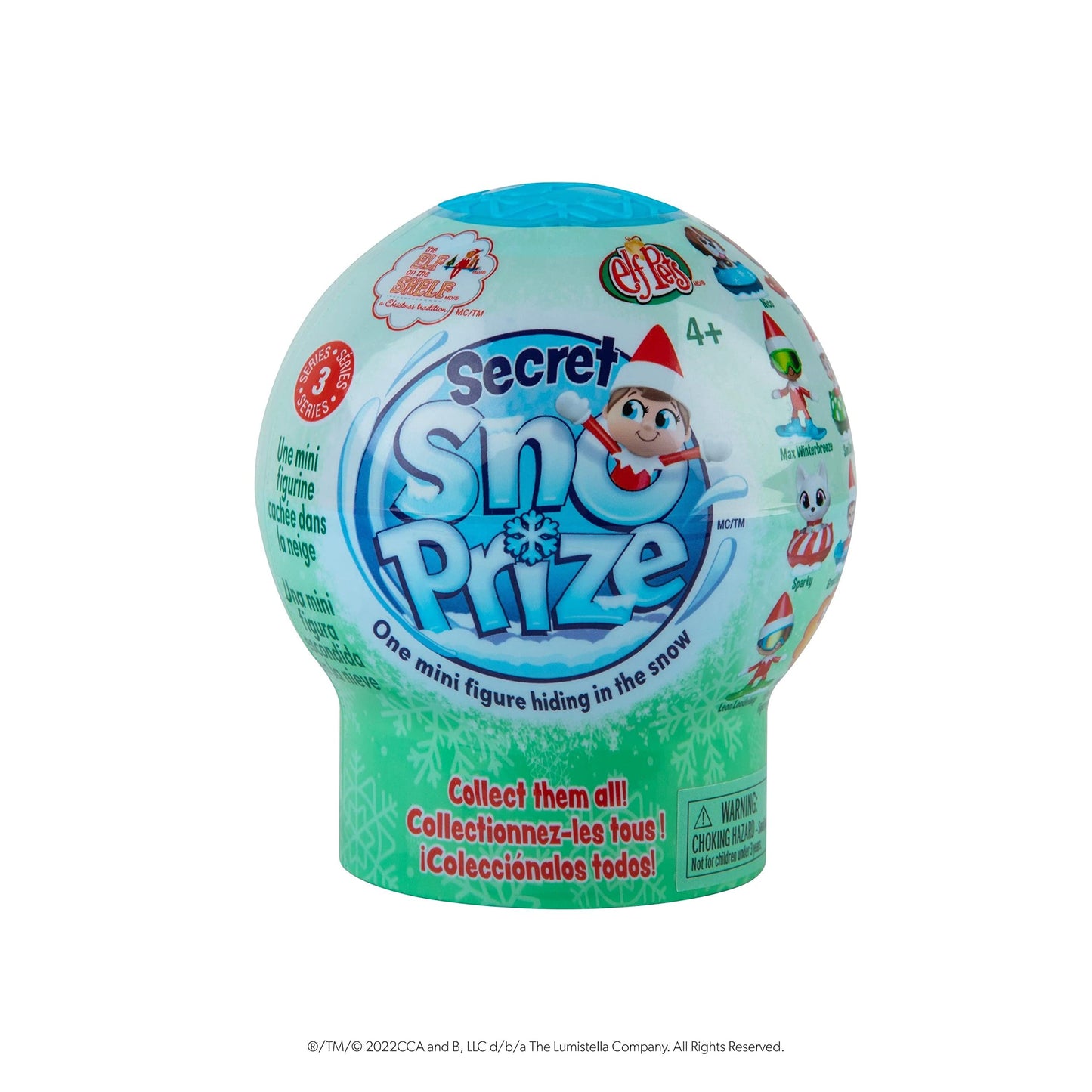 The Elf on the Shelf Secret SnoPrize - Collect one of Eight Mystery mini Figures. Includes Magical Snow Packet!