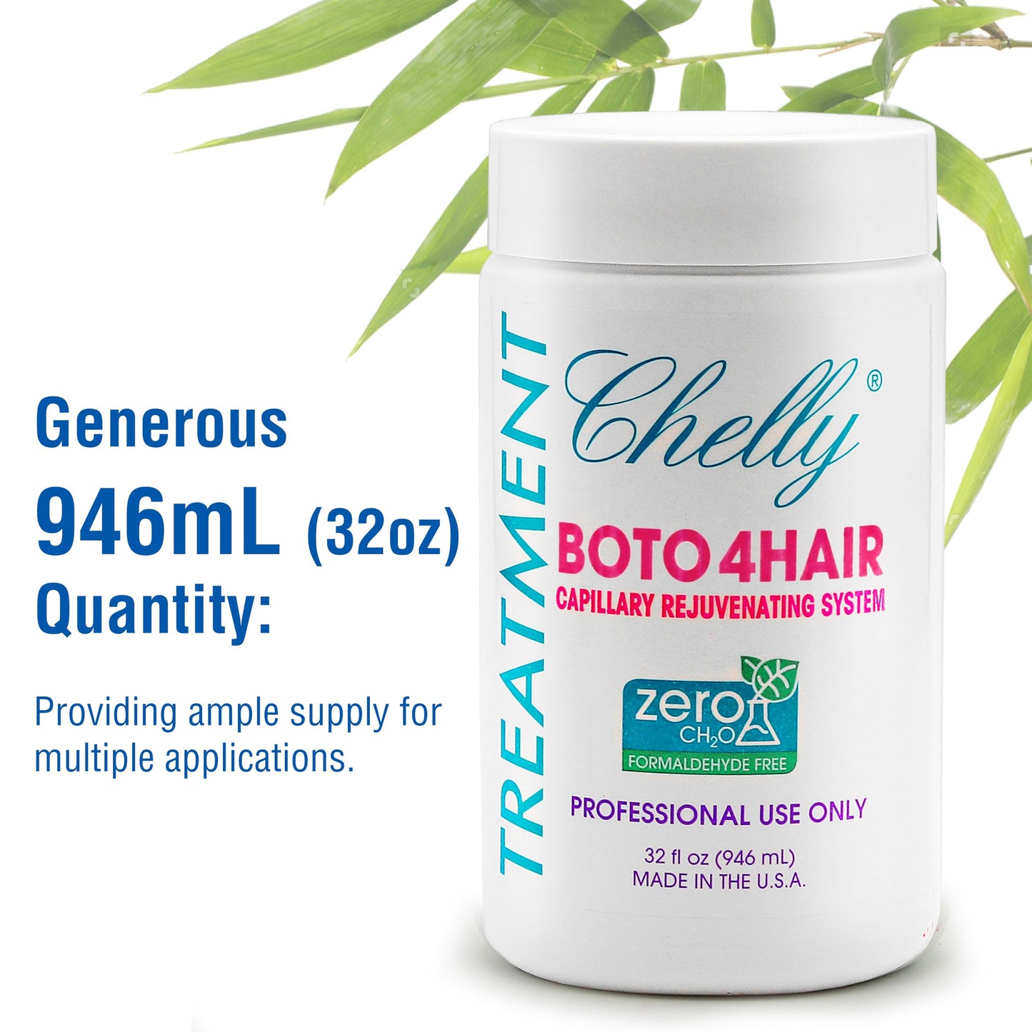 CHELLY Hair Treatment Capillary Rejuvenating System Formaldehyde Free Extreme Moisture Treatment 32 Fl Oz Cosmetics