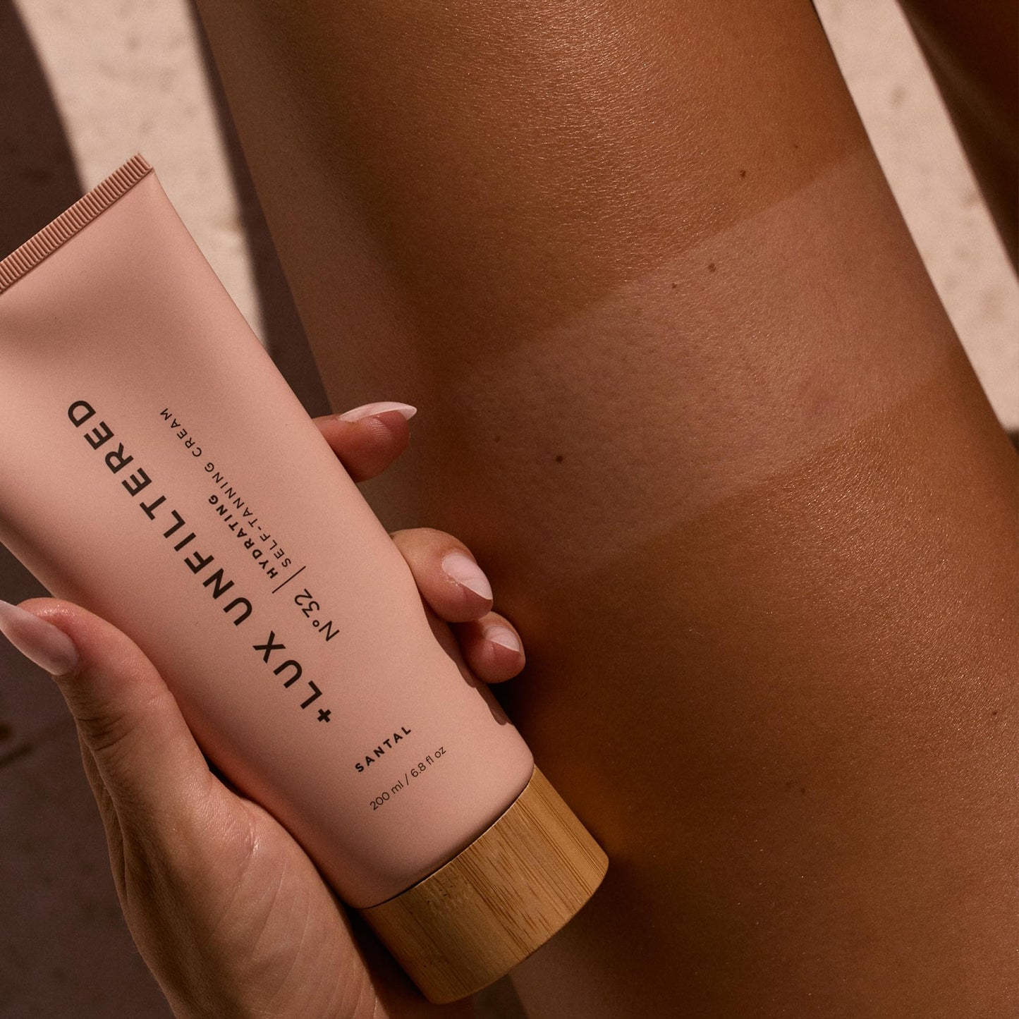 Lux Unfiltered N°32 Gradual Self Tanner – Hydrating, Non-Sticky, Natural-Looking Tan with Shea Butter & Squalane, Vegan & Cruelty-Free