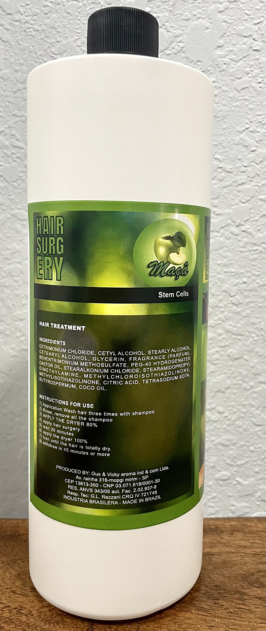 KERA FRUIT Hair Treatment 16 fl oz – Cirugia Capilar with Chocolate & Células Madres – Natural, Sulfate-Free, Unisex, Straightens & Adds Shine