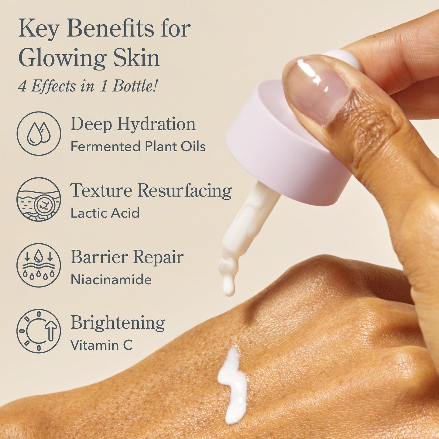 Beekman 1802 Oh Mega Milk Facial Oil with Vitamin C & Niacinamide – Hydrating, Brightening, Barrier-Repair Serum for Sensitive Skin, Fragrance-Free