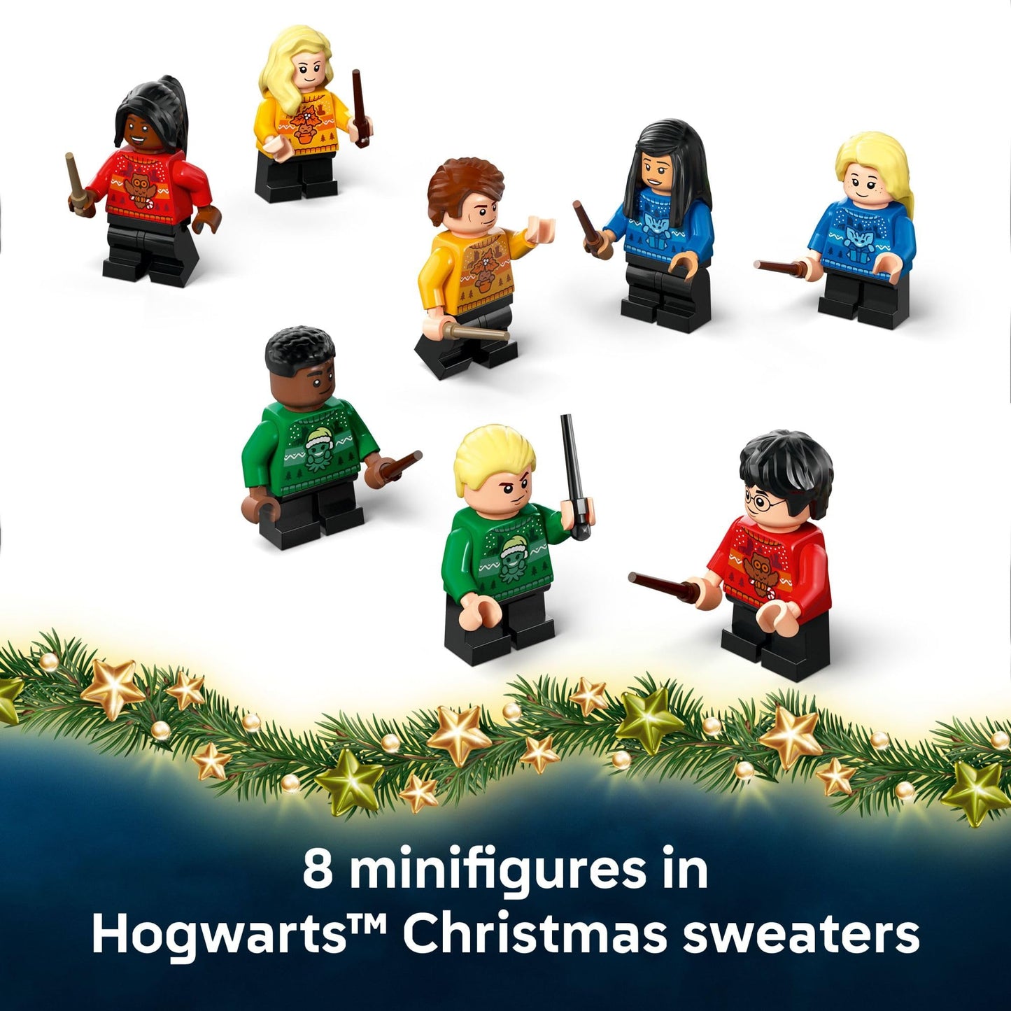LEGO Harry Potter Advent Calendar 2025, 24 Buildable Surprises with Harry, Draco & Luna Minifigures, Kids Holiday Countdown Gift, 76456