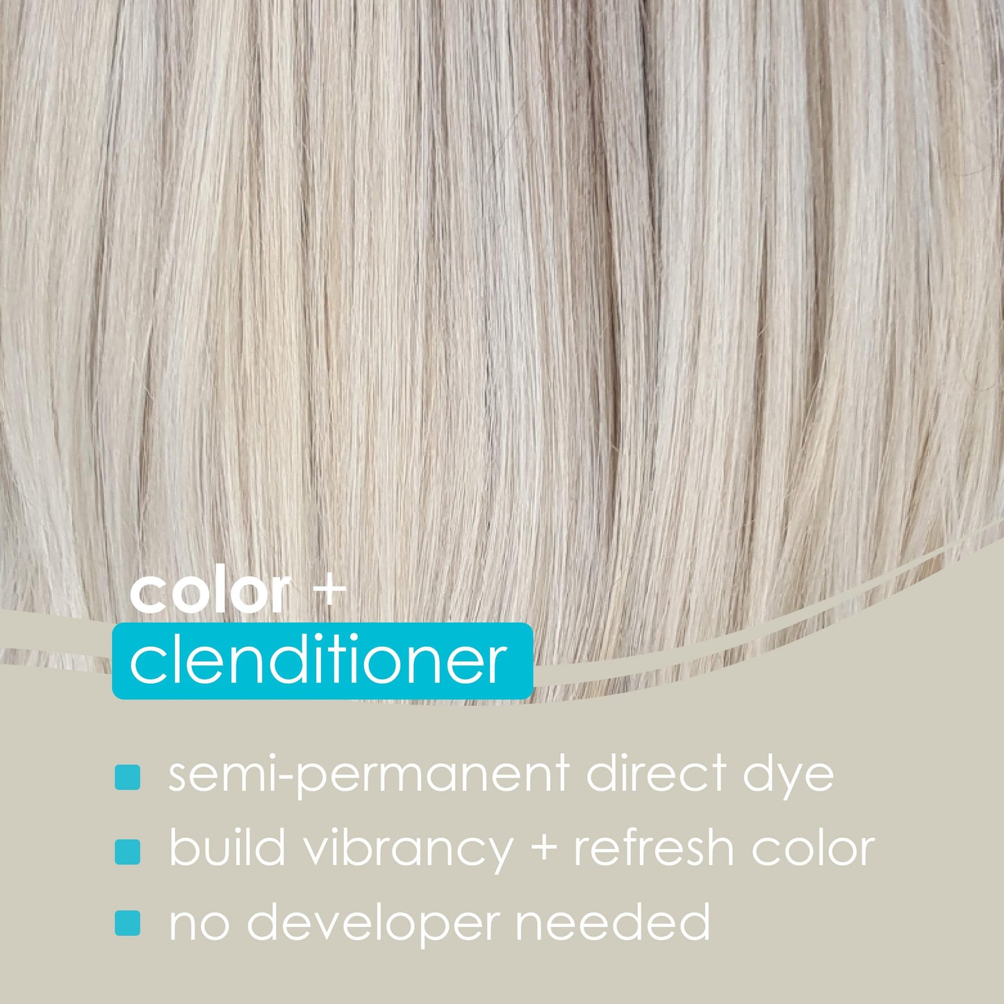 Keracolor Clenditioner PLATIUM Hair Dye - Semi Permanent Hair Color Depositing Conditioner, Cruelty-free, 33.8 Fl. Oz.