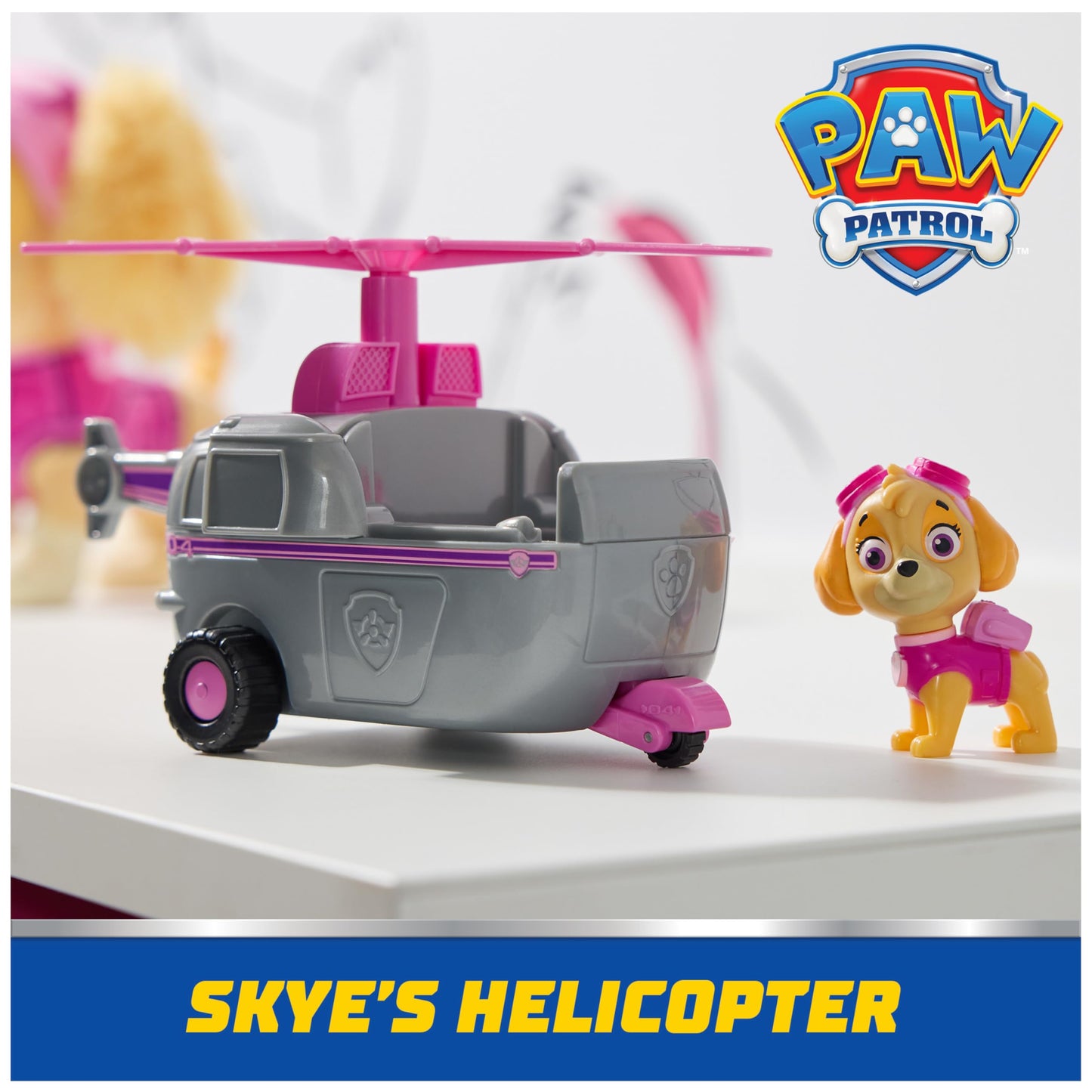Paw Patrol, Skye’s Helicopter, Toy Vehicle with Collectible Action Figure, Sustainably Minded Kids Toys for Boys & Girls Ages 3 and Up