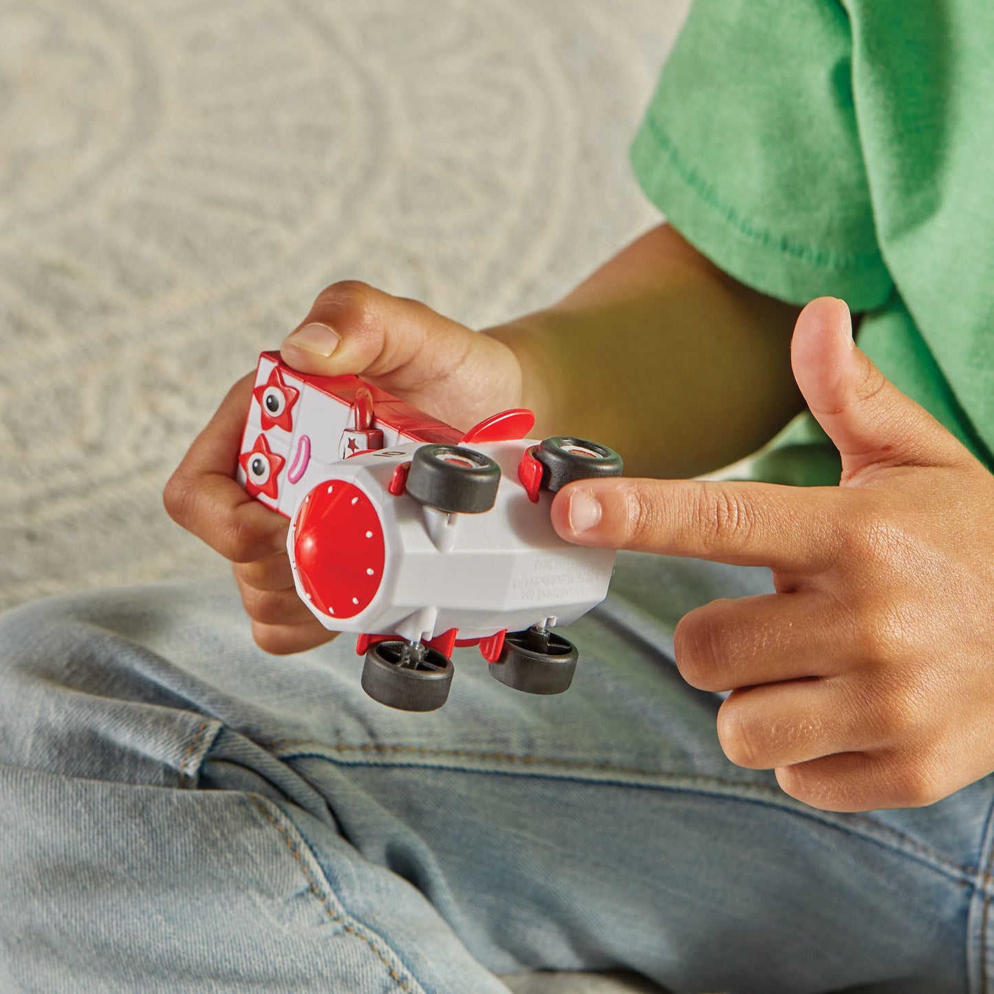 hand2mind Numberblocks 6–10 Mini Vehicles & Figurines, Race Car Math Counting Toys for Toddlers, Preschool Numbers Playset