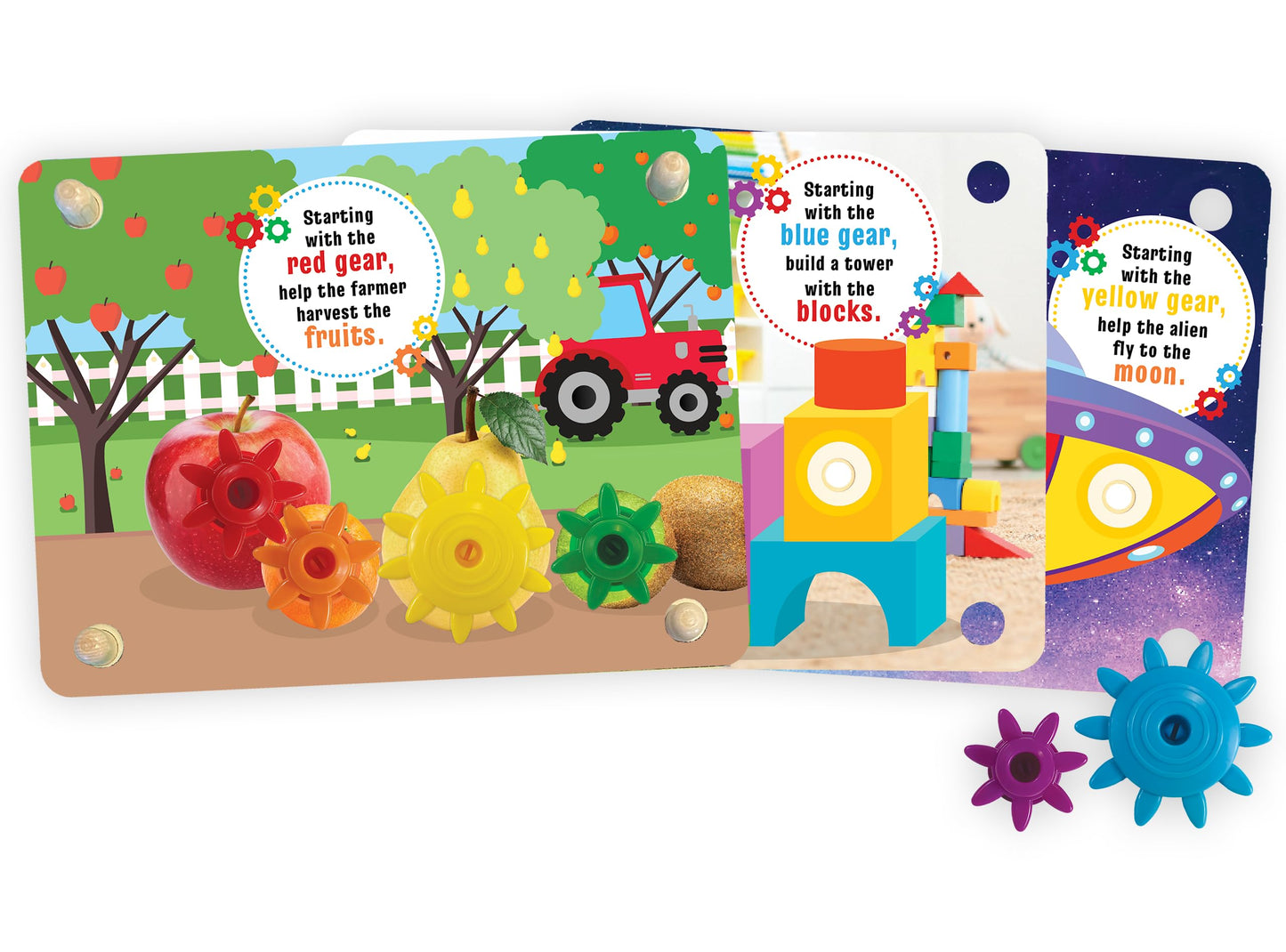 Julian & Luca Brilliant Baby Gear Game | Interactive Wooden Toy for Toddler | Educational & Fun Early Childhood Development Game