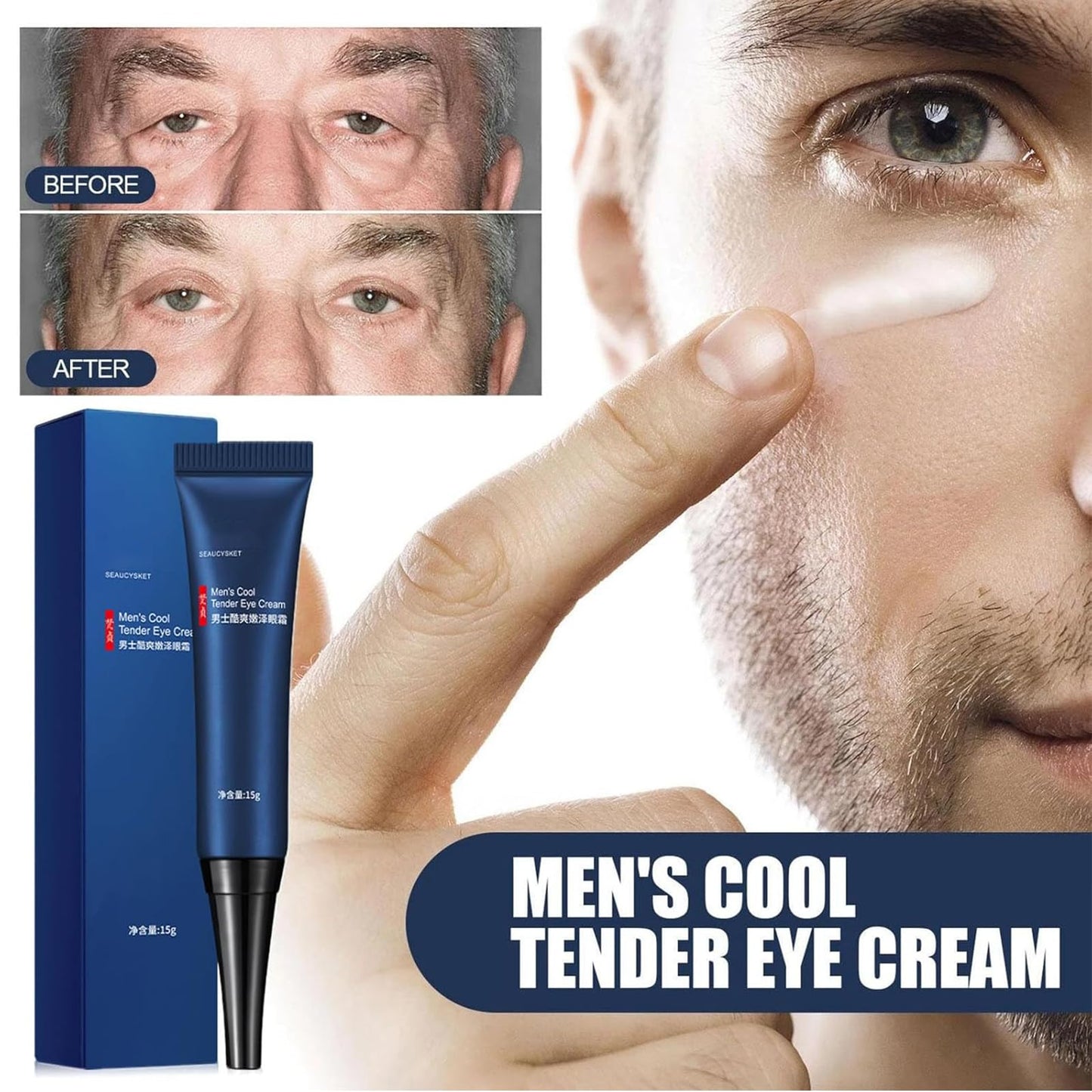 3PCS Awaken Peptide Eye Gel – Lifting, Firming & Depuffing, Reduces Dark Circles, Puffiness, Wrinkles, Hydrating Under-Eye Cream