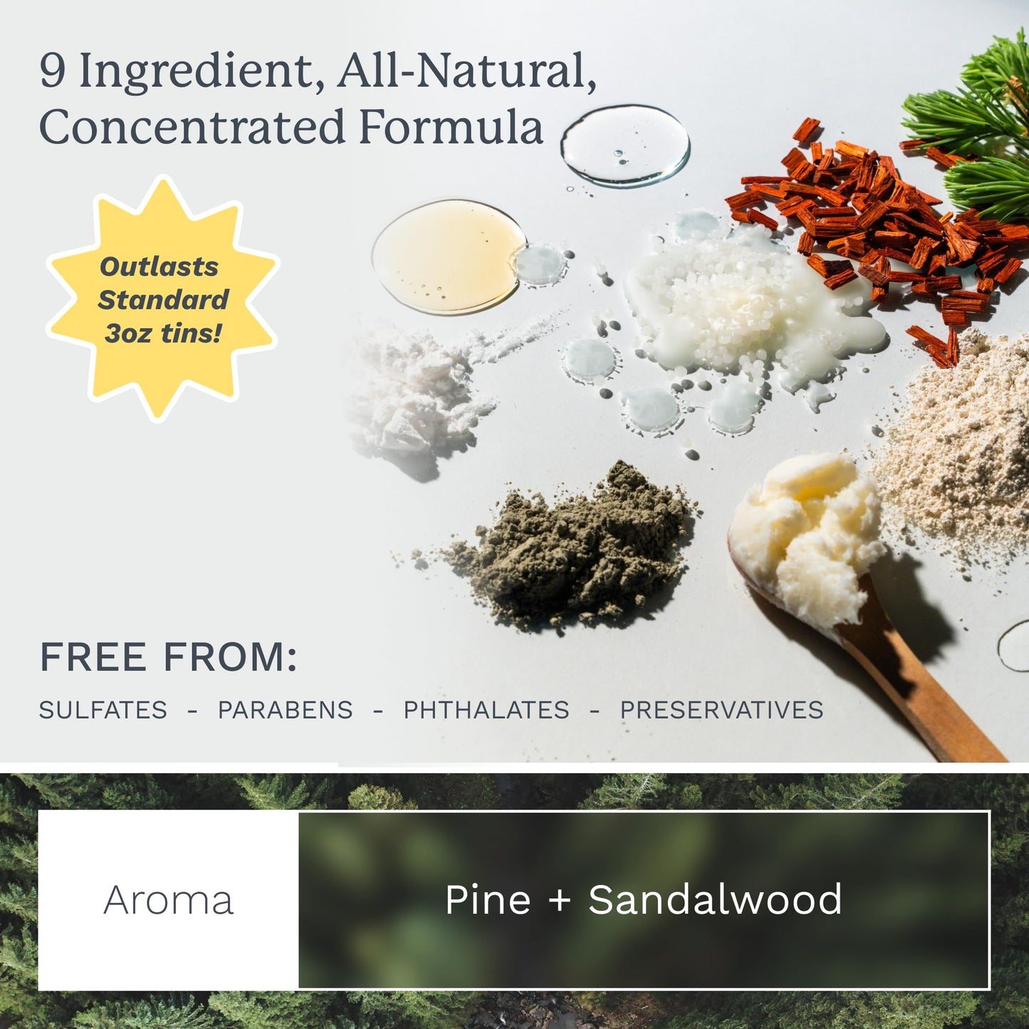 Highland Glacial Hair Clay Pomade | Award-Winning Natural & Organic Styling Clay | Medium Hold, Low Shine | For Men & Women | Promotes Scalp Health