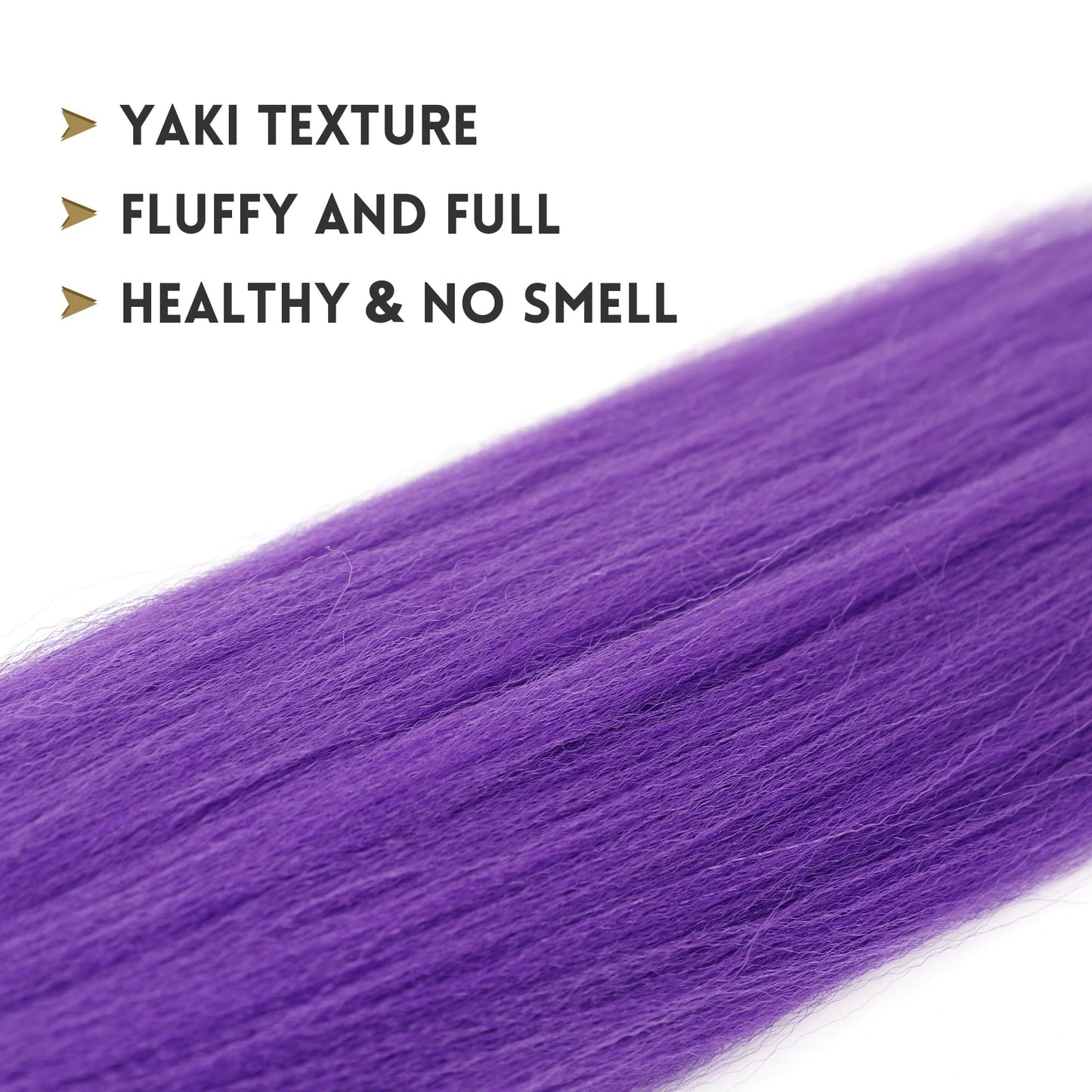 Long Purple Pre-Stretched Braiding Hair Extensions – Synthetic Jumbo Braids for Women, Stage Performance, Party, Halloween & Cosplay Styles
