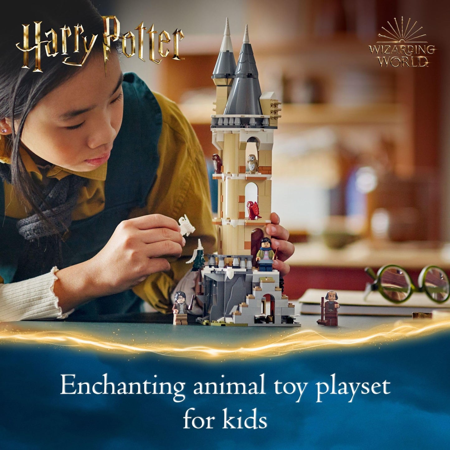 LEGO Harry Potter Hogwarts Castle Owlery 76430 – Wizarding World Playset with 3 Mini Figures, Magical Castle Toy for Kids 8+, Birthday Gift