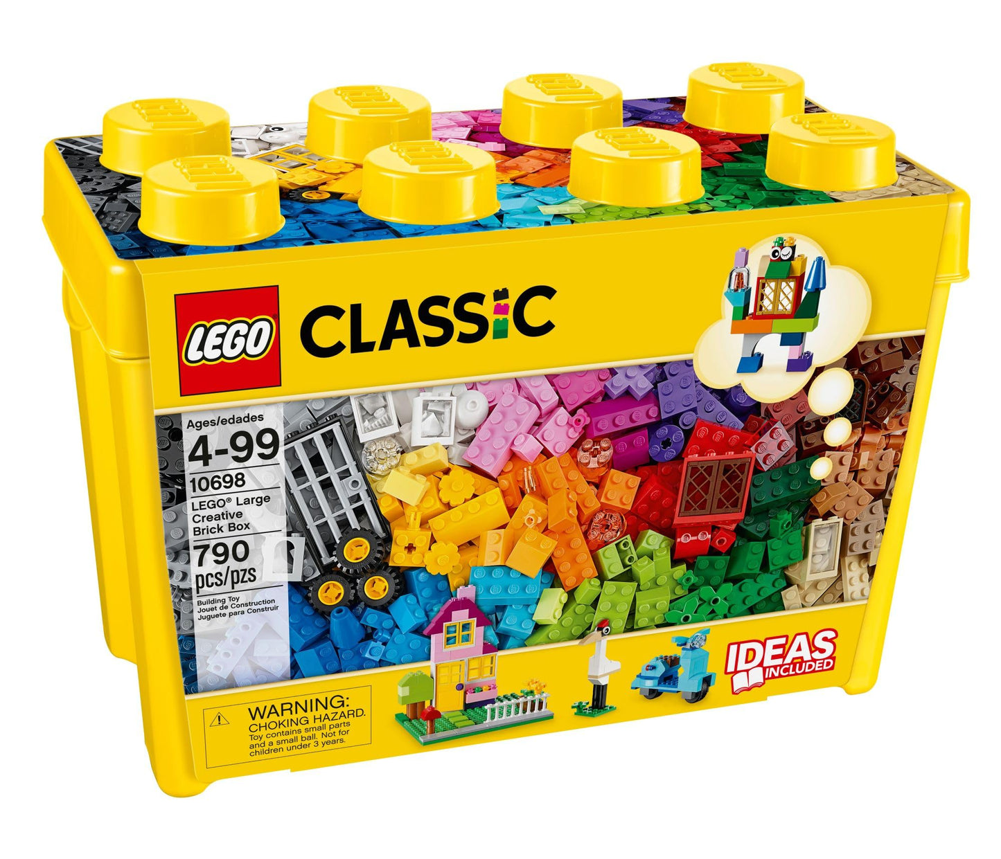 LEGO Classic Large Creative Brick Box 10698 – Building Set & Storage Solution for Kids, Boys & Girls, Home or Classroom Play