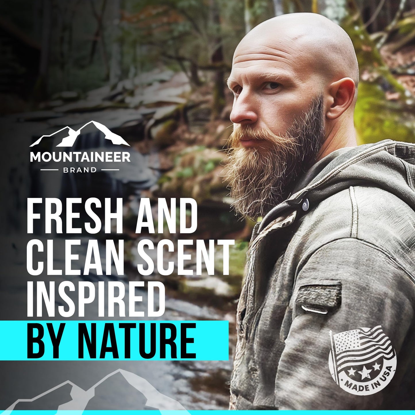 Mountaineer Brand Natural Moisturizer & Aftershave Balm for Men – Bald Head & Face Care, Non-Greasy, Refreshing Scent, 2oz, Made in USA
