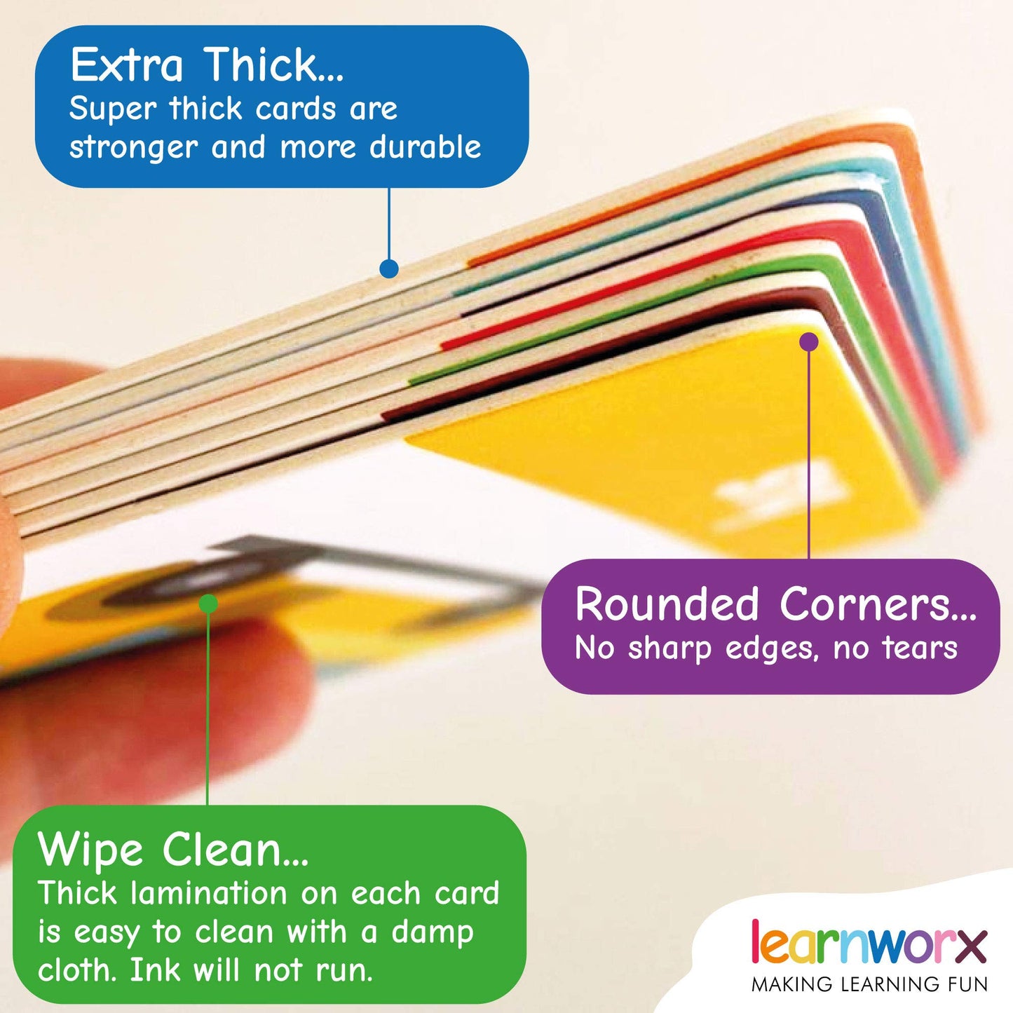 LearnWorx 101 Baby Flash Cards for Toddlers 1-3 | First Words, Numbers & Objects | Award-Winning Learning & Speech Development Toys